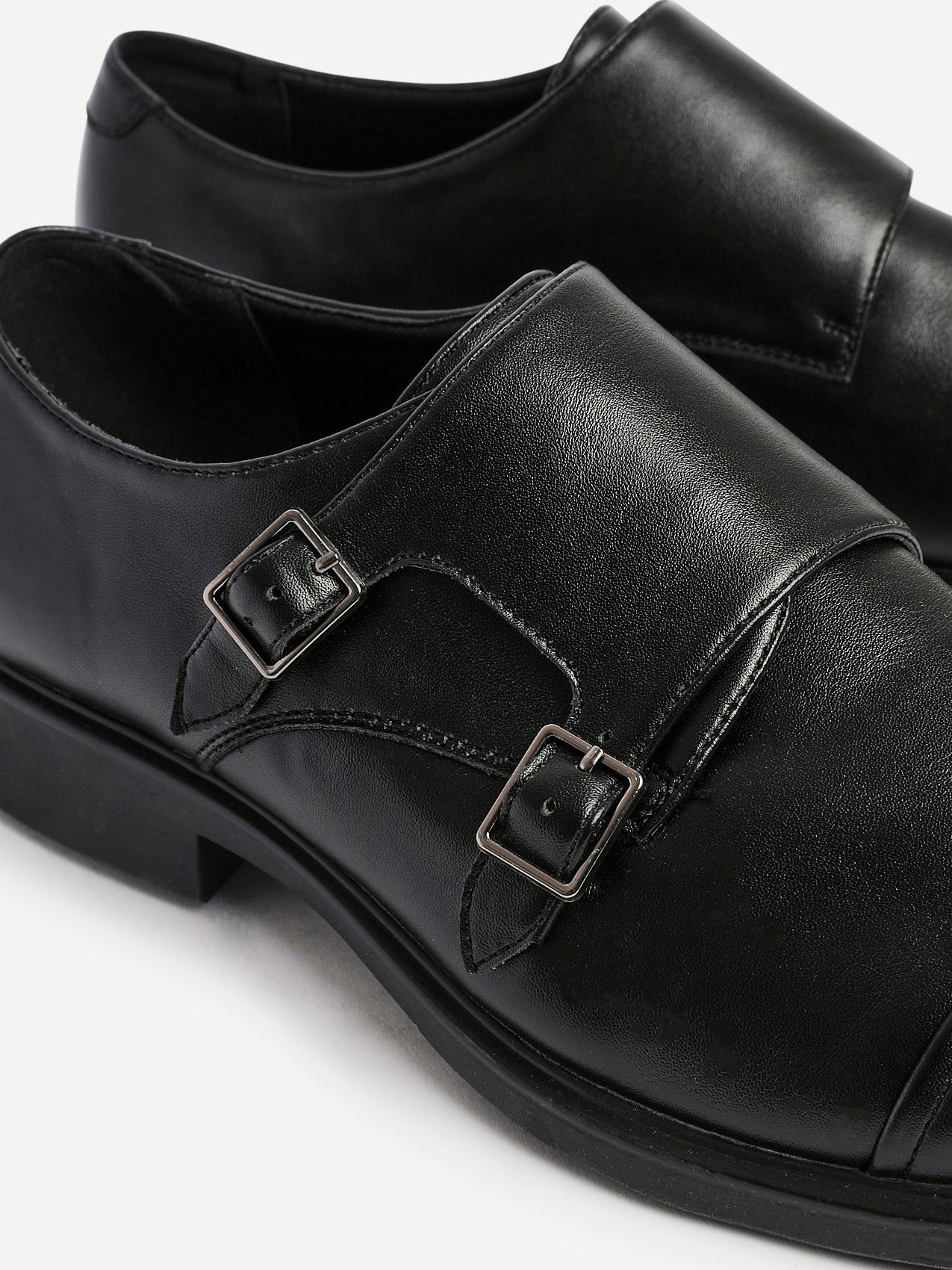 Marcello Mens Black Faux Leather Shoes - Image 5