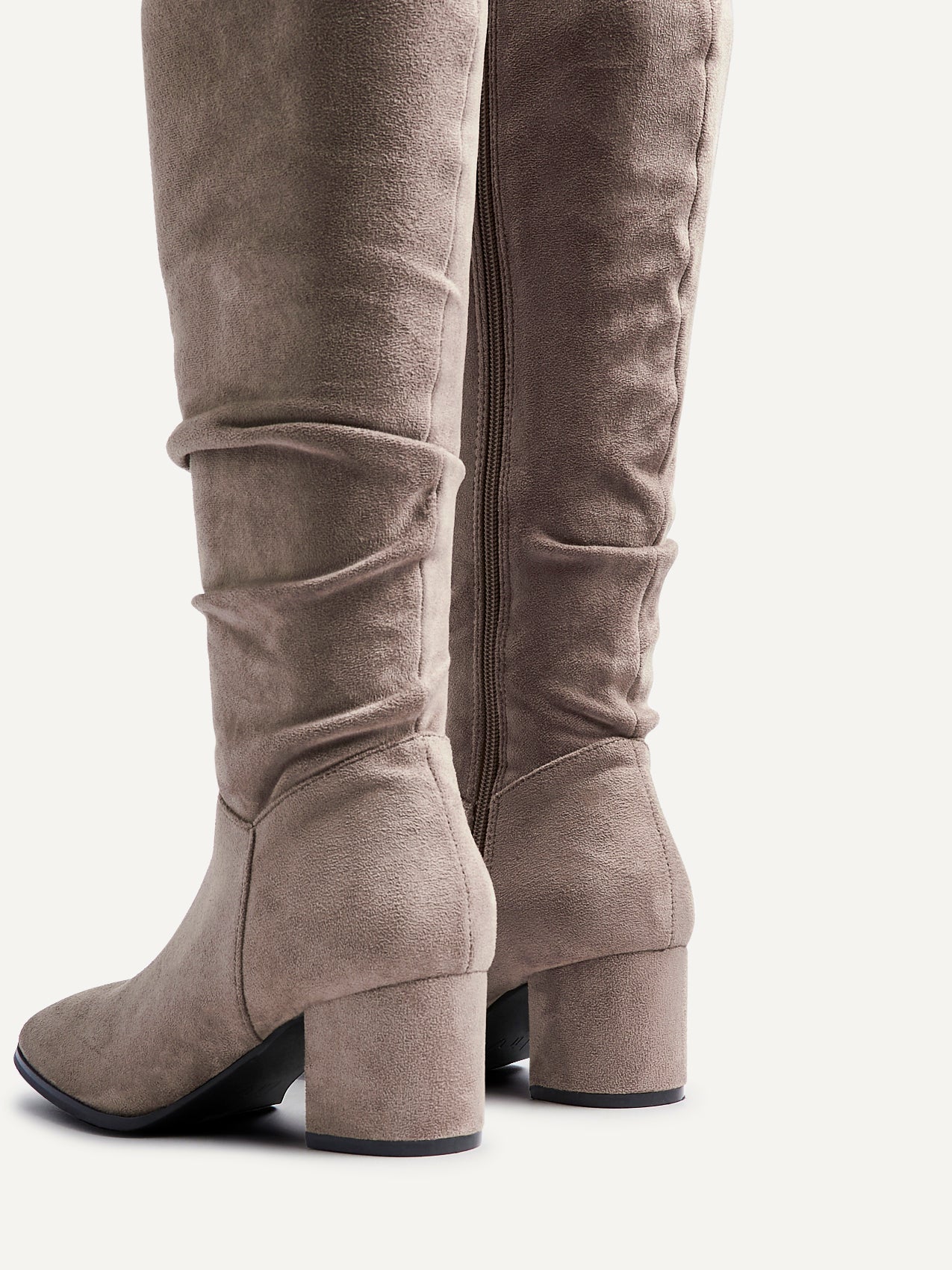 Margot Mocha Long Heeled Boots - Image 5