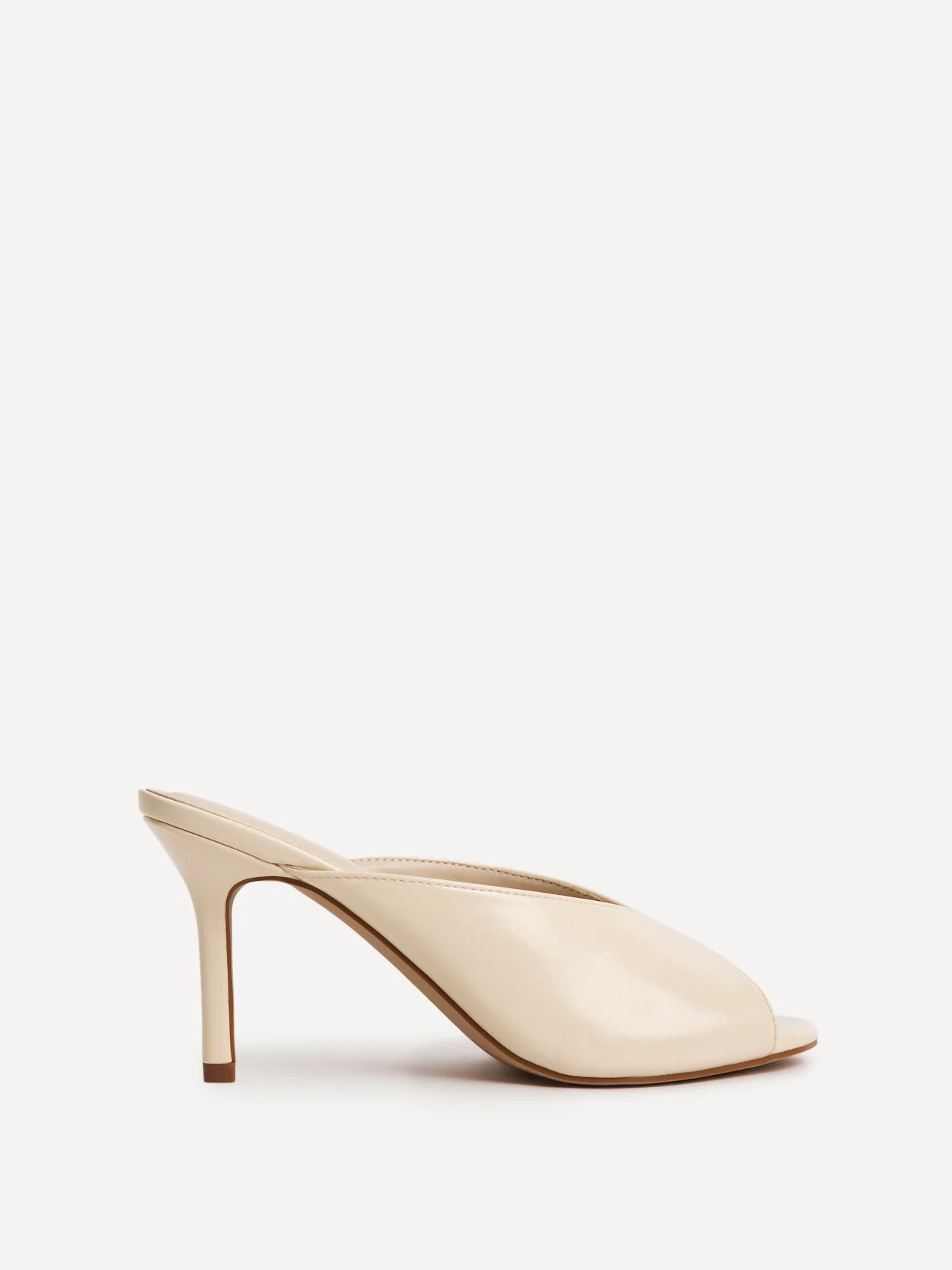Marseille Ivory Peep Toe Mule Heels - Image 2