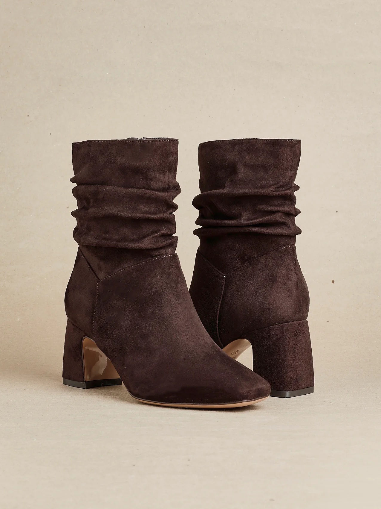 Maven Brown Block Heeled Ankle Boots