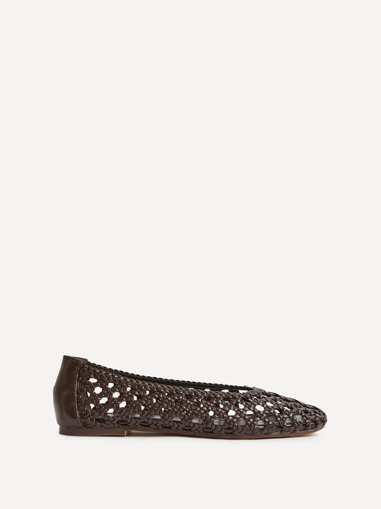 Melina Brown Handwoven Ballet Flats - Image 2