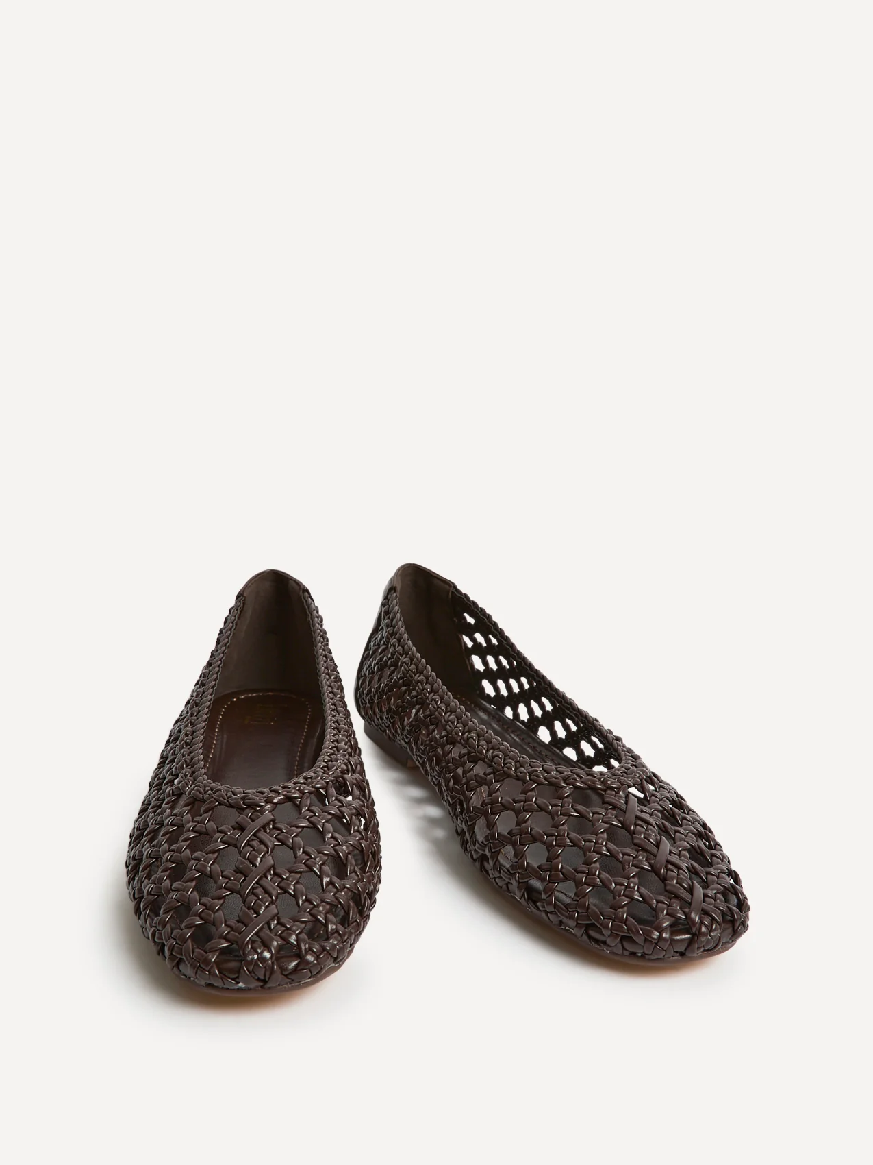 Melina Brown Handwoven Ballet Flats - Image 3