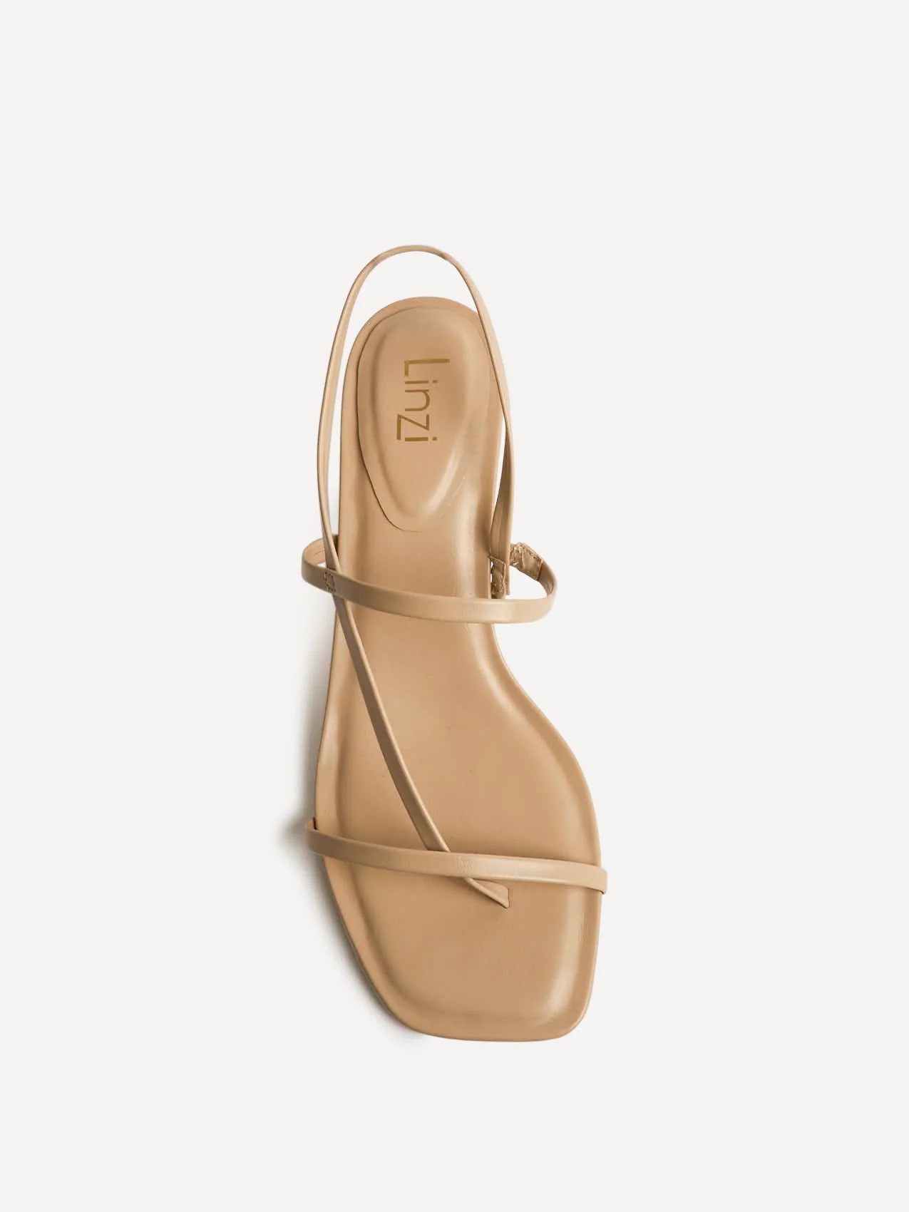 Mode Mocha Faux Leather Heeled Sandals - Image 4
