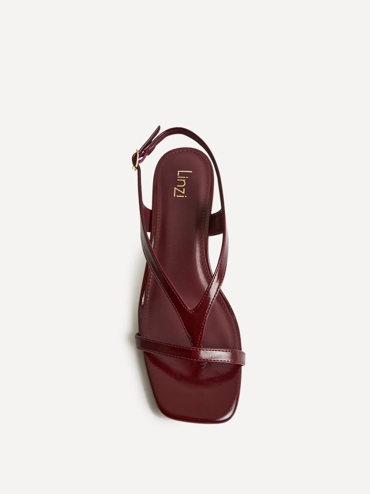 Myth Burgundy Heeled Sandals - Image 4