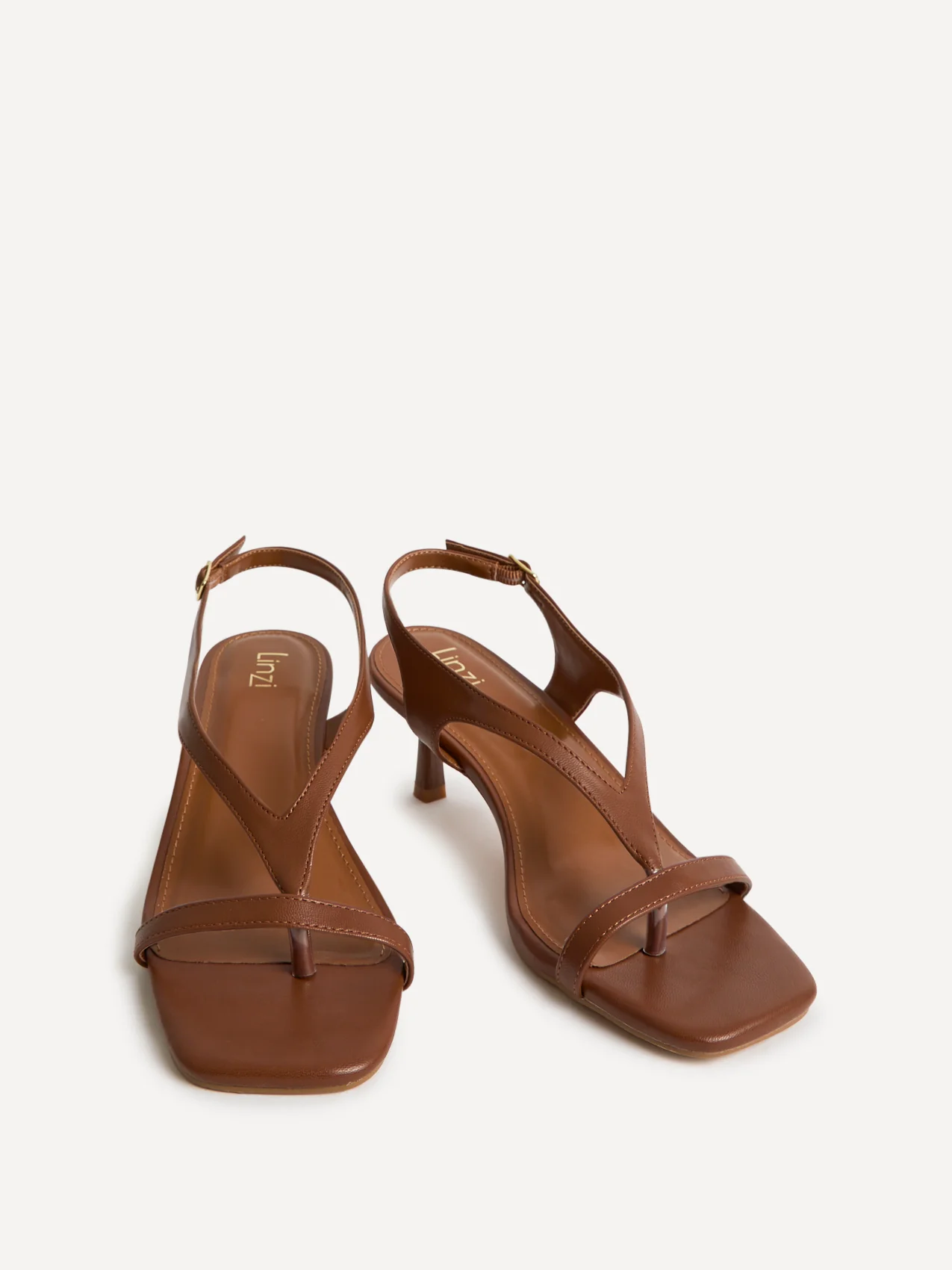 Myth Tan Heeled Sandals - Image 3