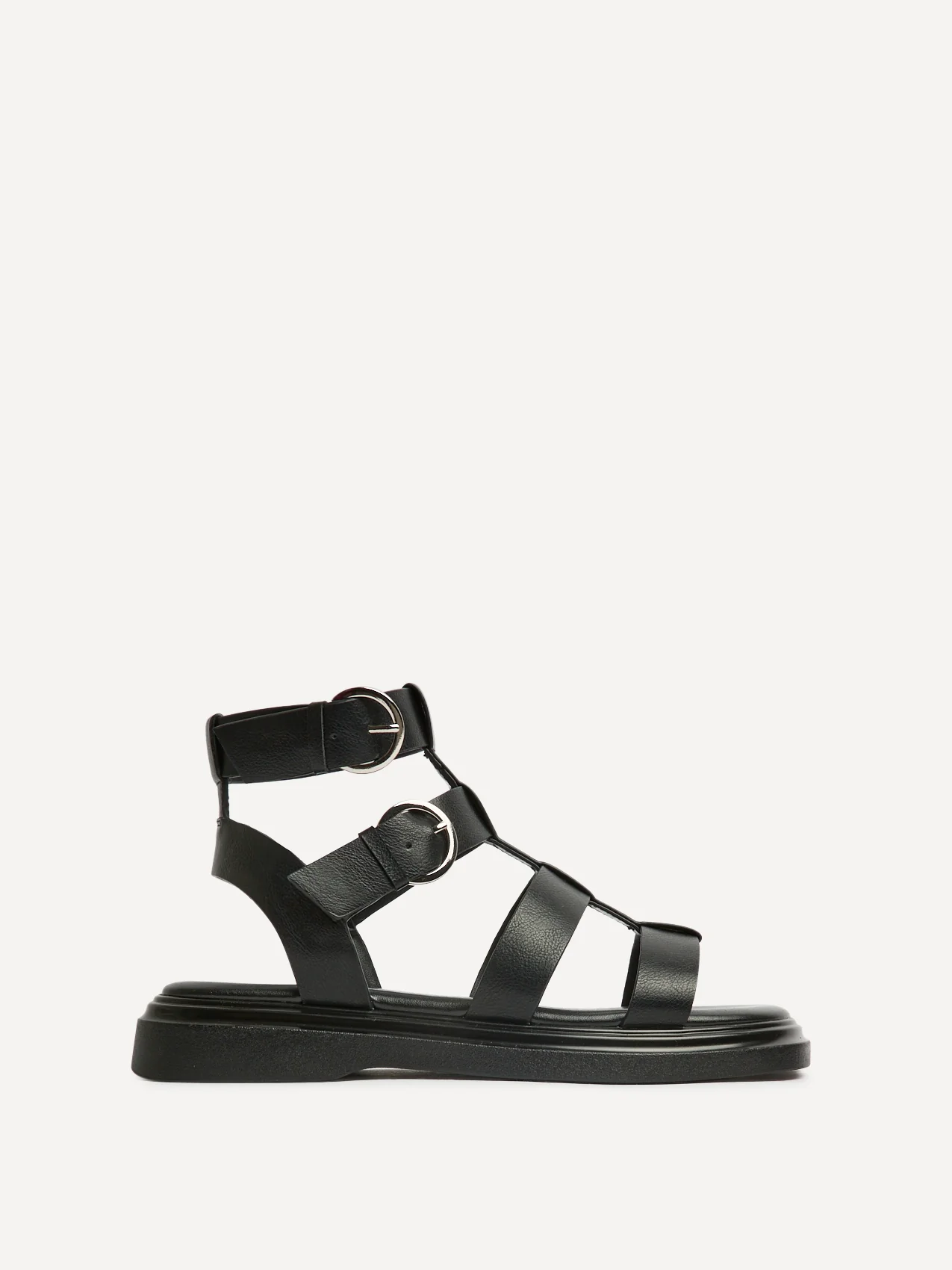 Naya Black Gladiator Style Sandals - Image 2