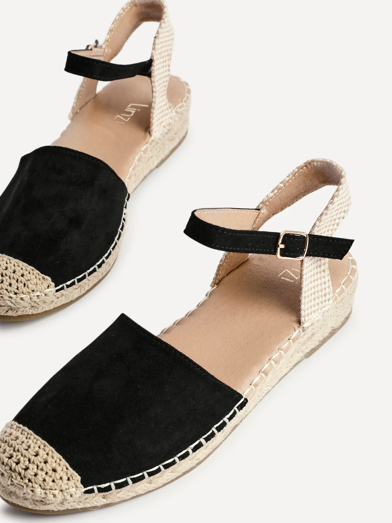 Neroli Black Closed Toe Espadrille Sandals - Image 4