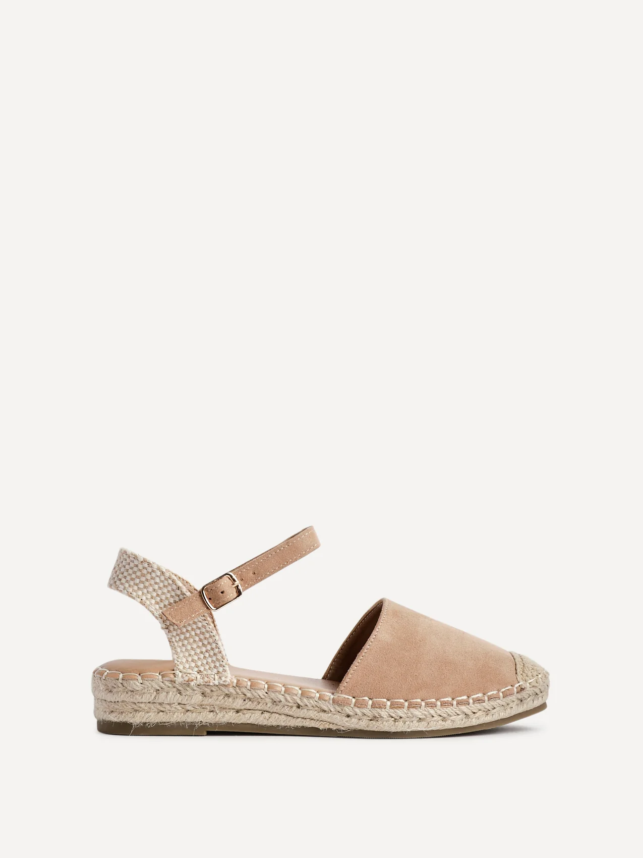 Neroli Taupe Closed Toe Espadrille Sandals - Image 2