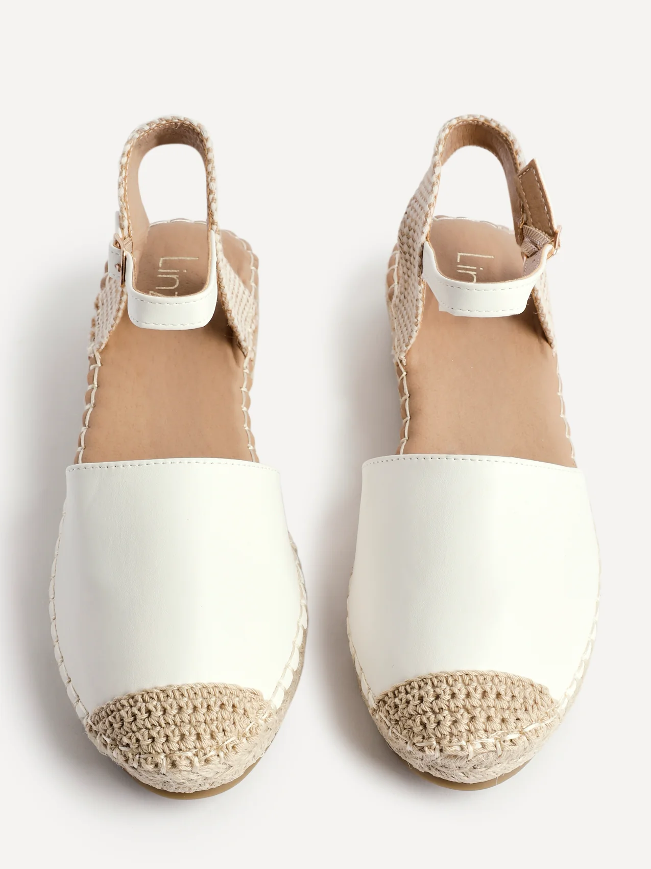 Neroli White Closed Toe Espadrille Sandals - Image 4