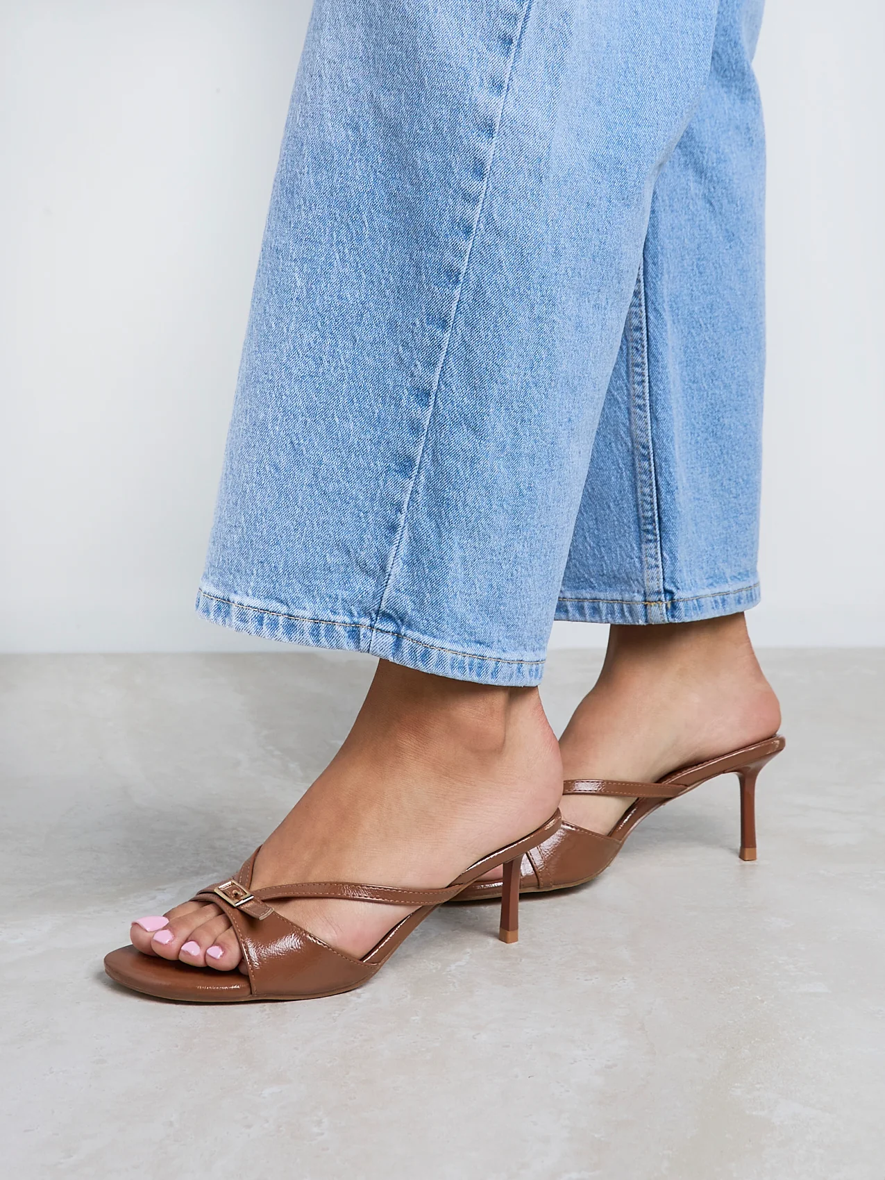 News Tan Mule Heels - Image 6