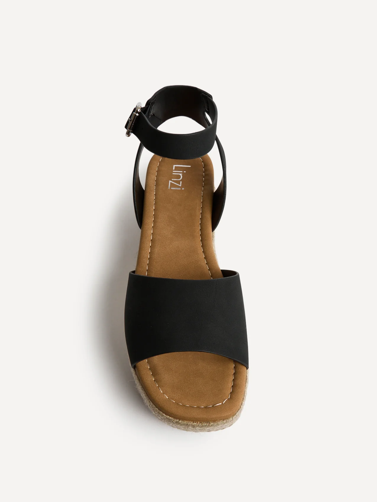Nirvana Black Nubuck Flatform Sandals - Image 4