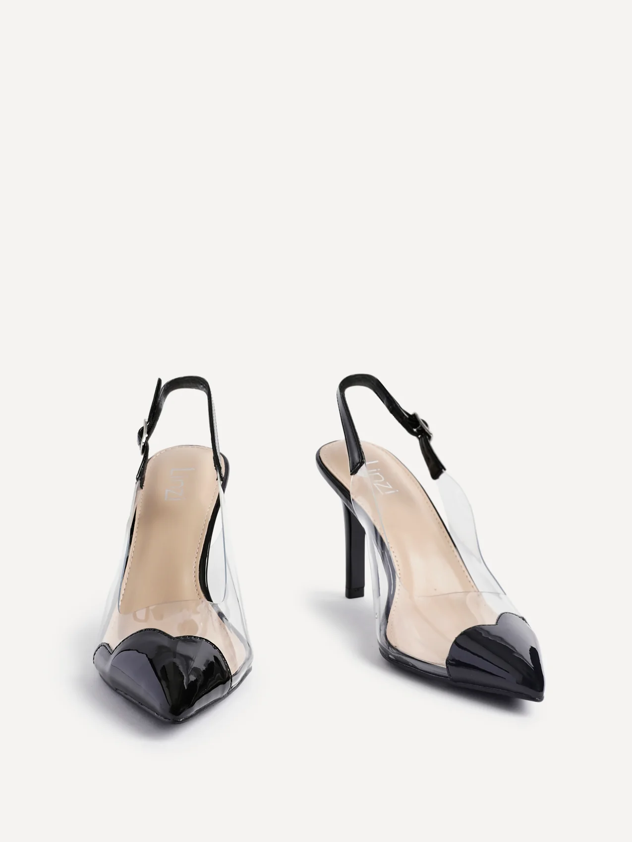 Nolita Black Perspex Court Heels - Image 2