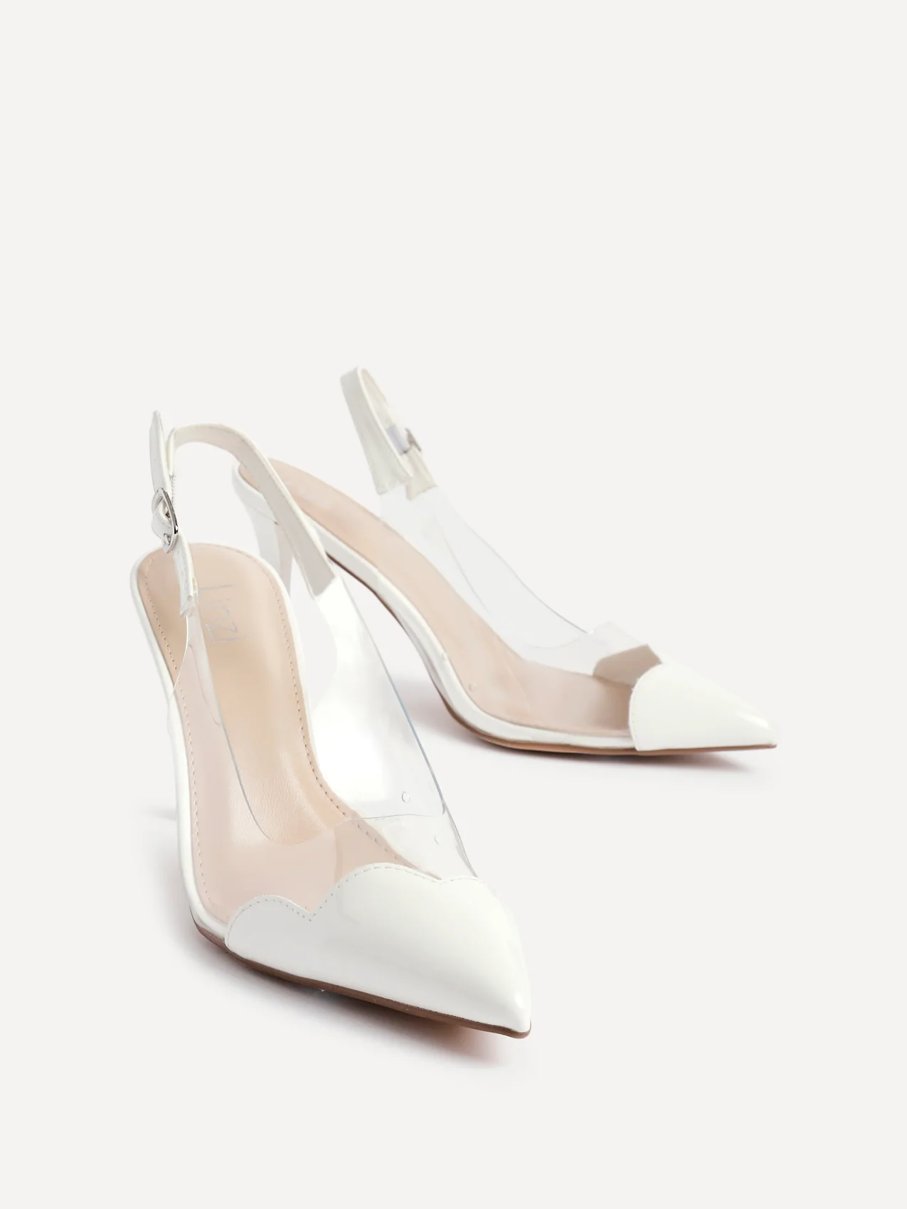 Nolita White Perspex Court Heels - Image 3