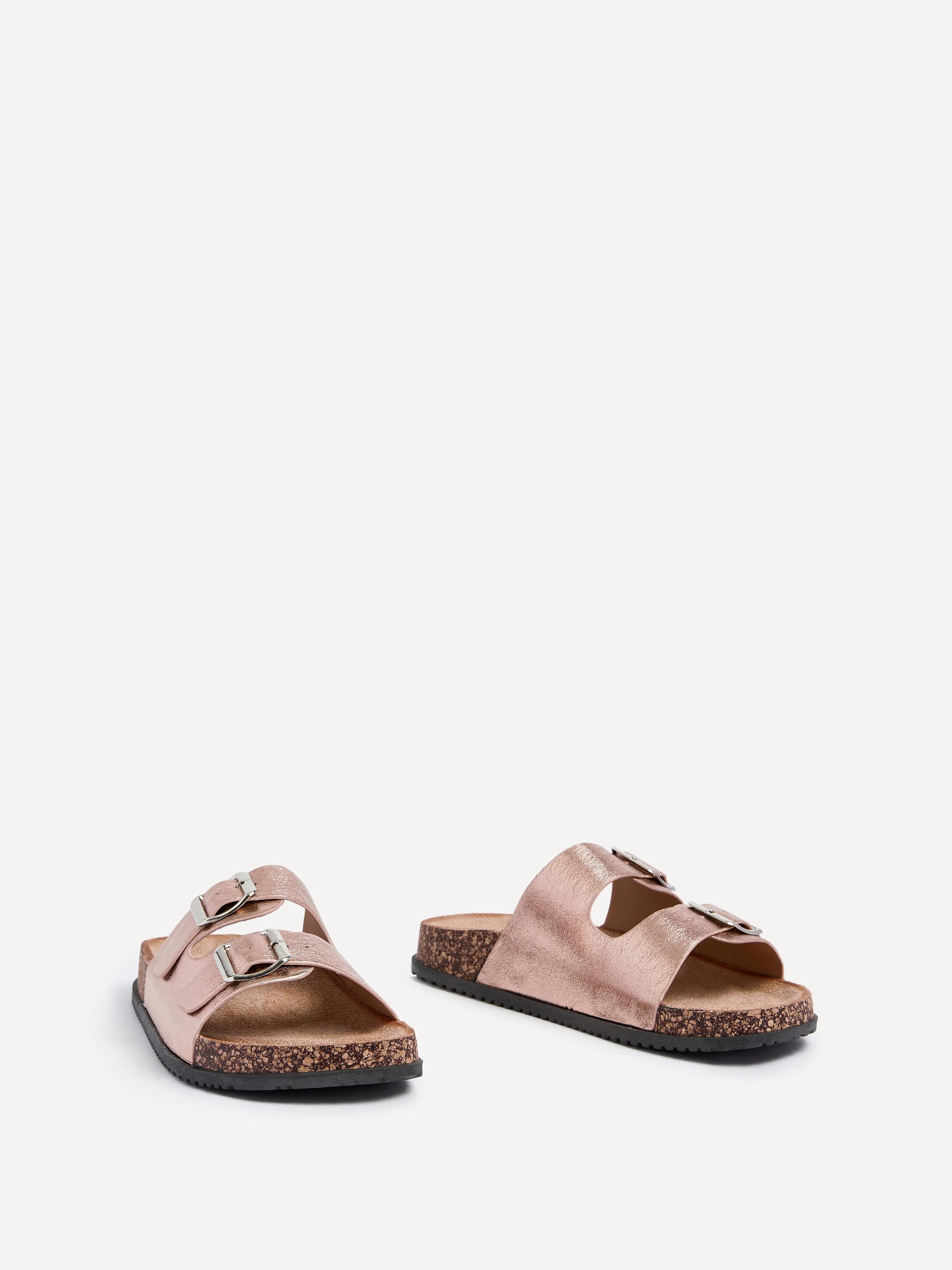 Northcote Rose Gold Double Buckle Sandals - Image 5