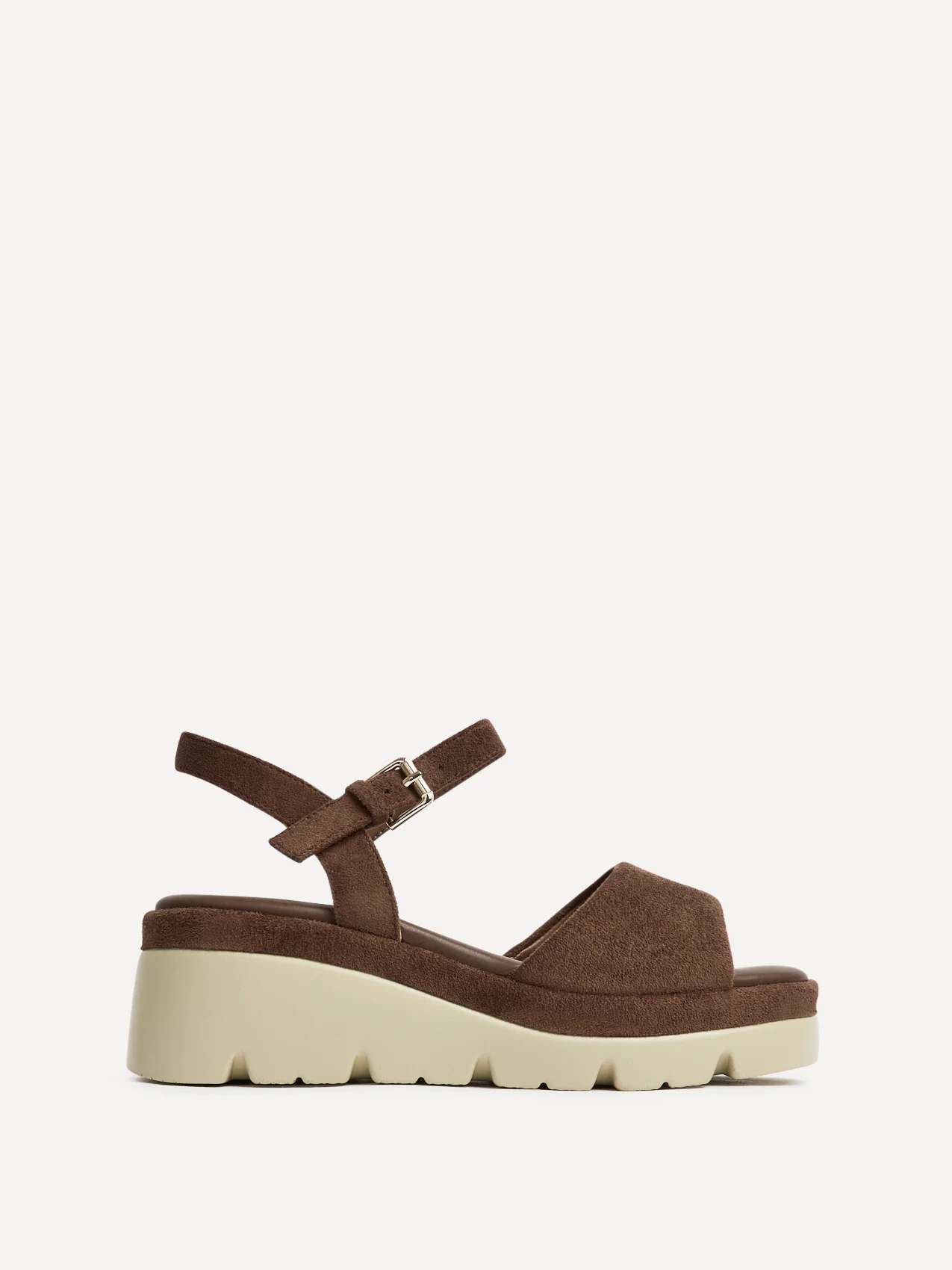Nyla Brown Platform Cleated Sandals - Image 2
