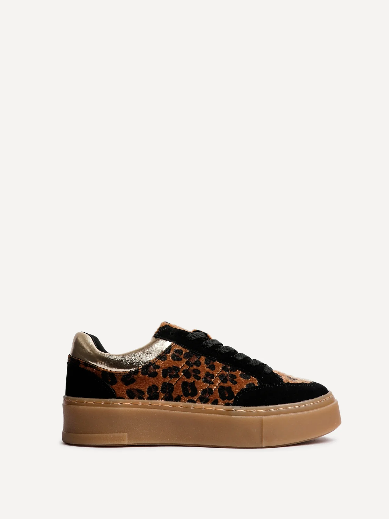 Nyra Leopard Print Trainers - Image 3