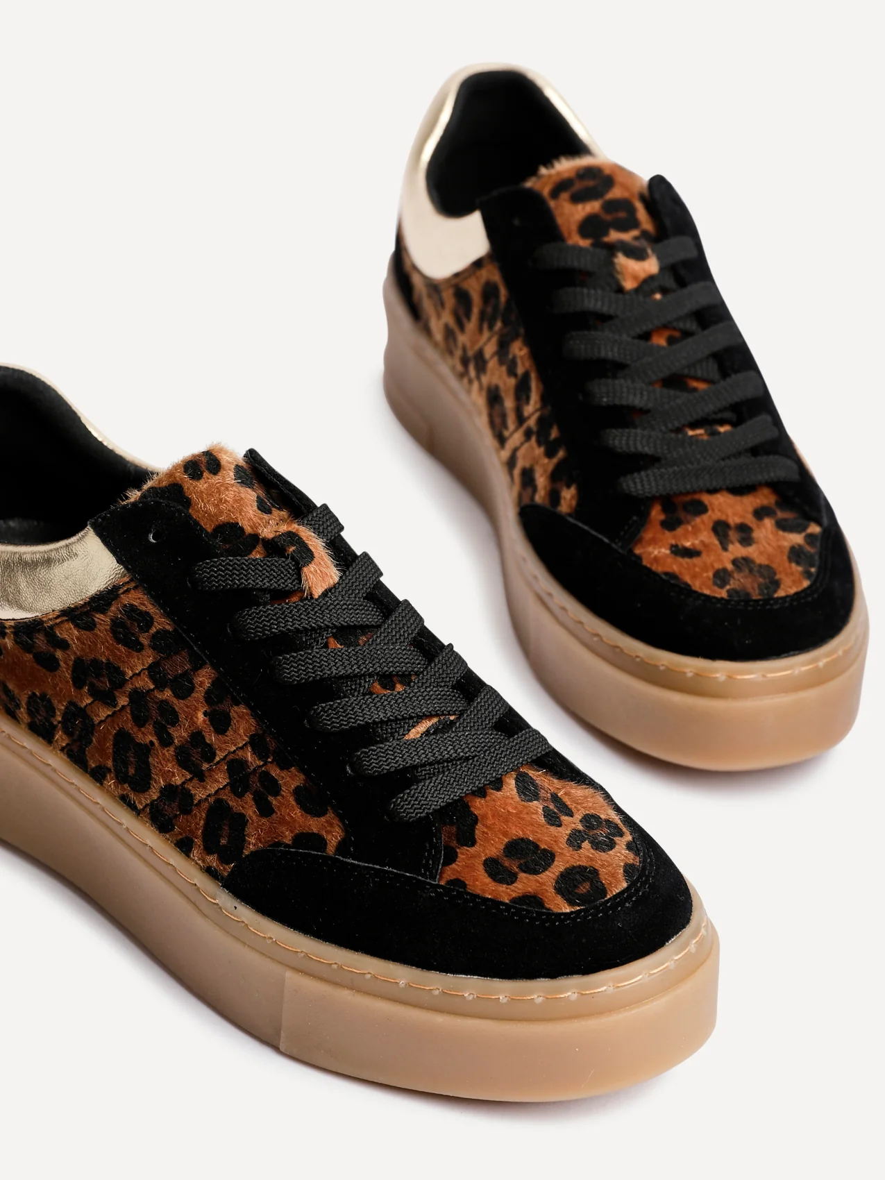 Nyra Leopard Print Trainers - Image 5