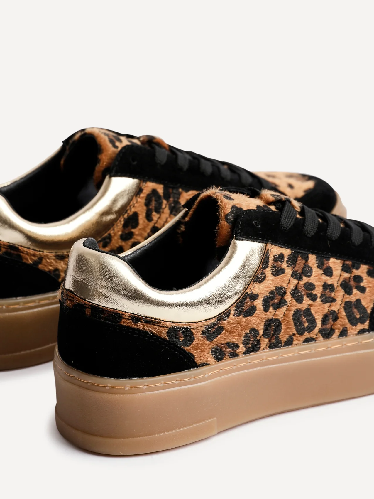 Nyra Leopard Print Trainers - Image 6