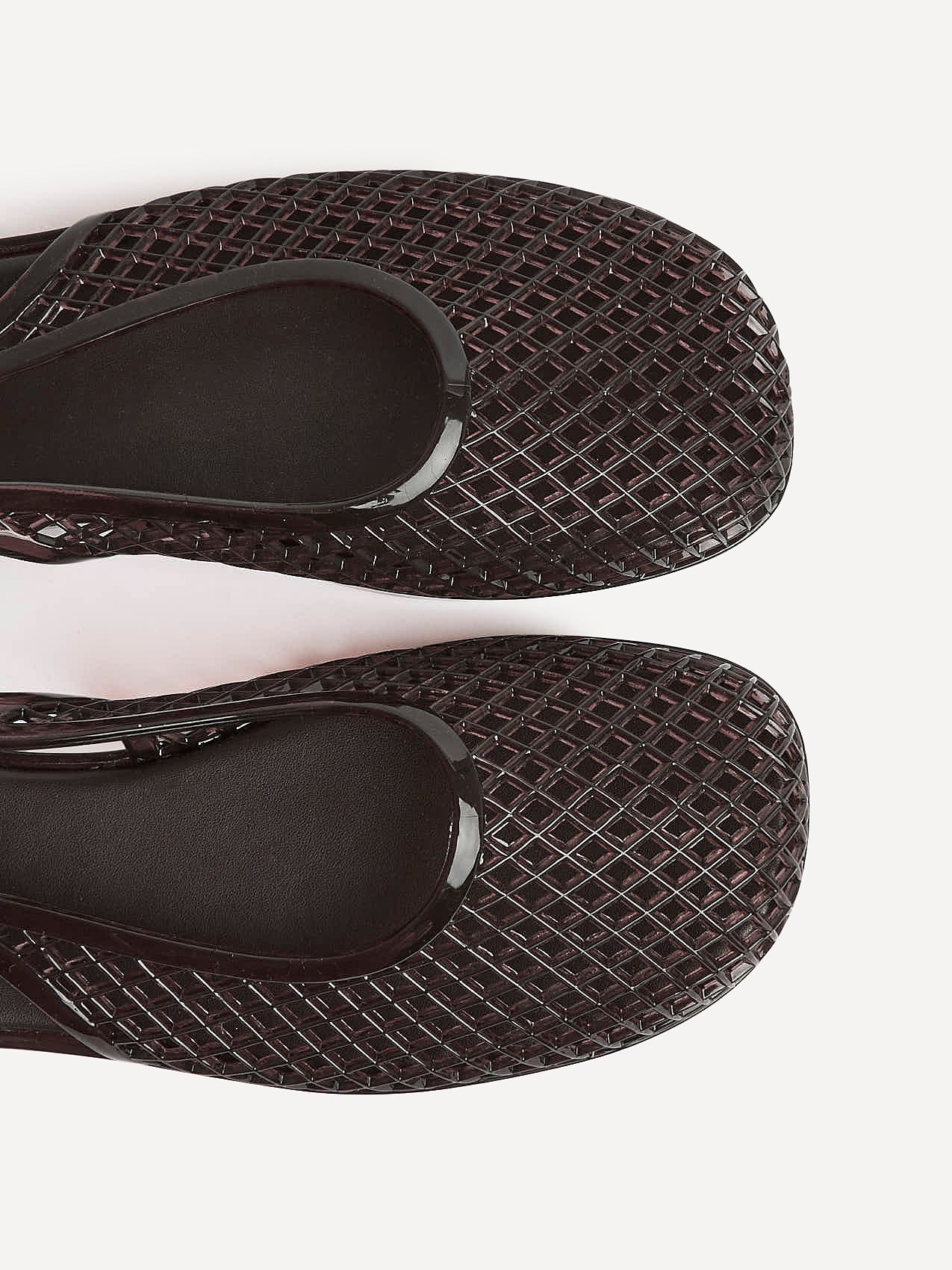 Oceana Brown Jelly Sling Back Sandals - Image 5
