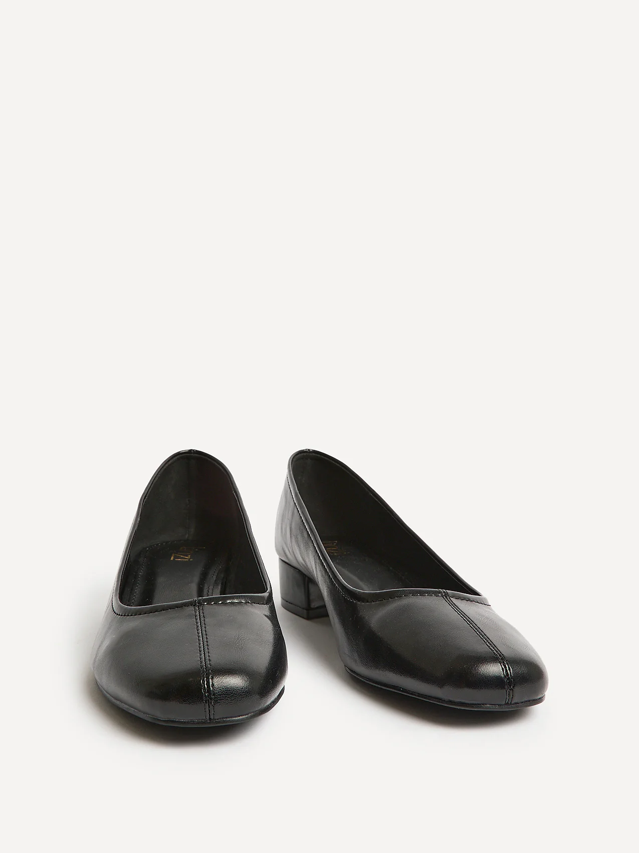 Origin Black Low Block Court Heels - Image 3