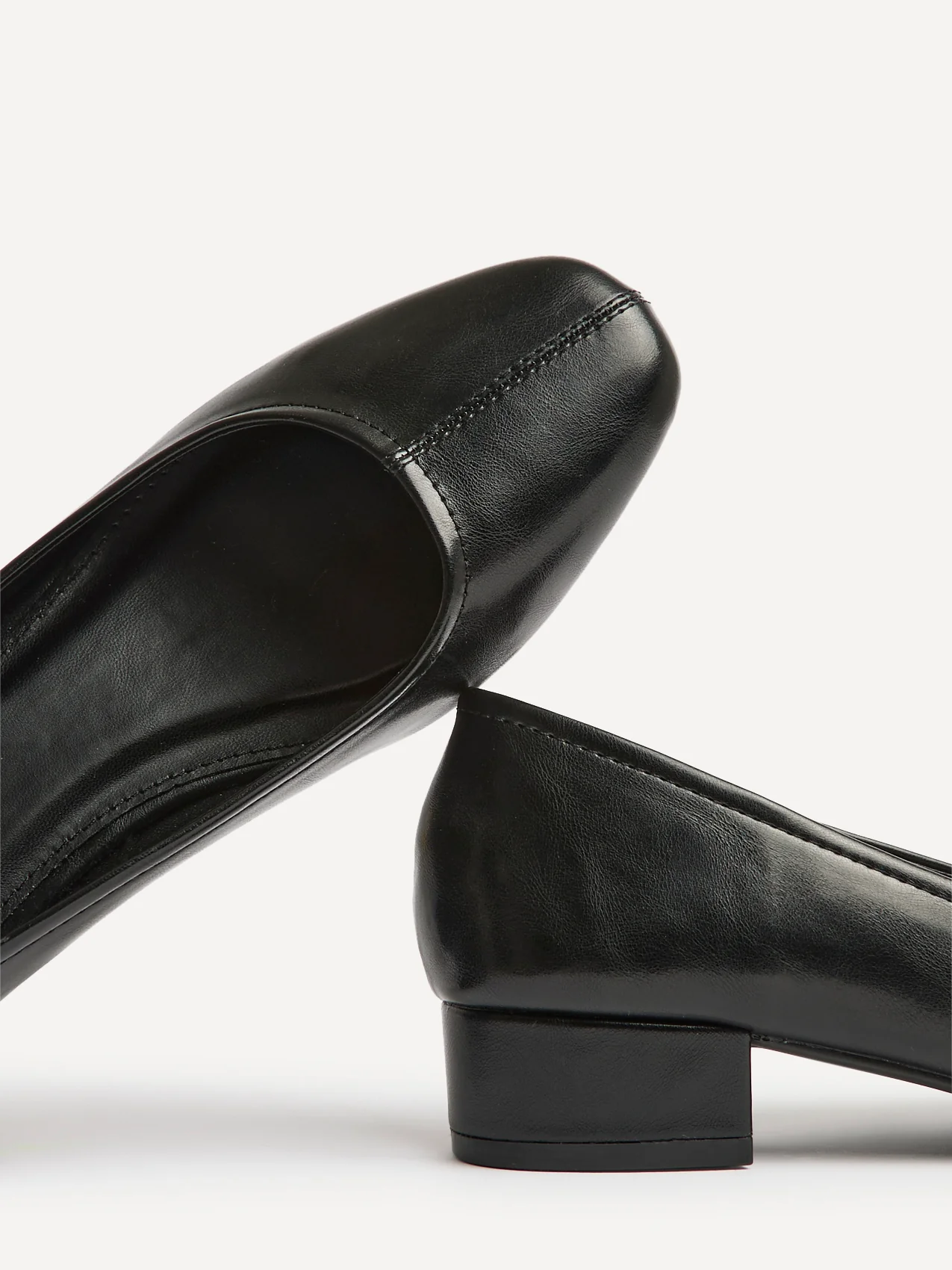 Origin Black Low Block Court Heels - Image 5