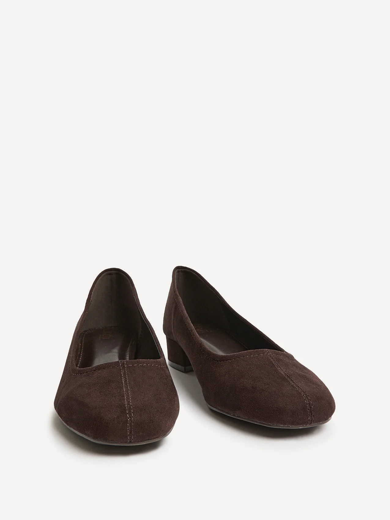 Origin Brown Low Block Court Heels - Image 3