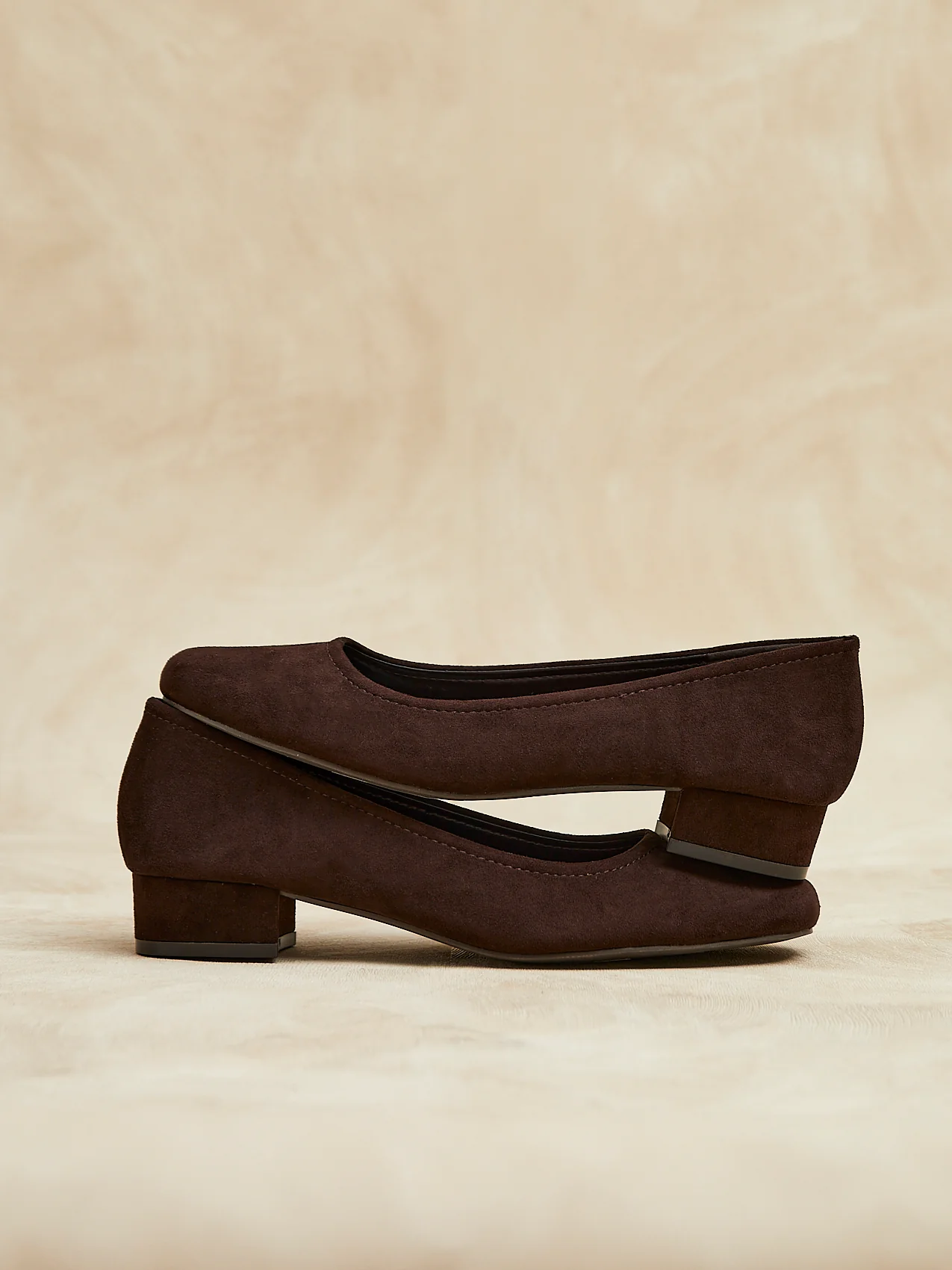 Origin Brown Low Block Court Heels - Image 6