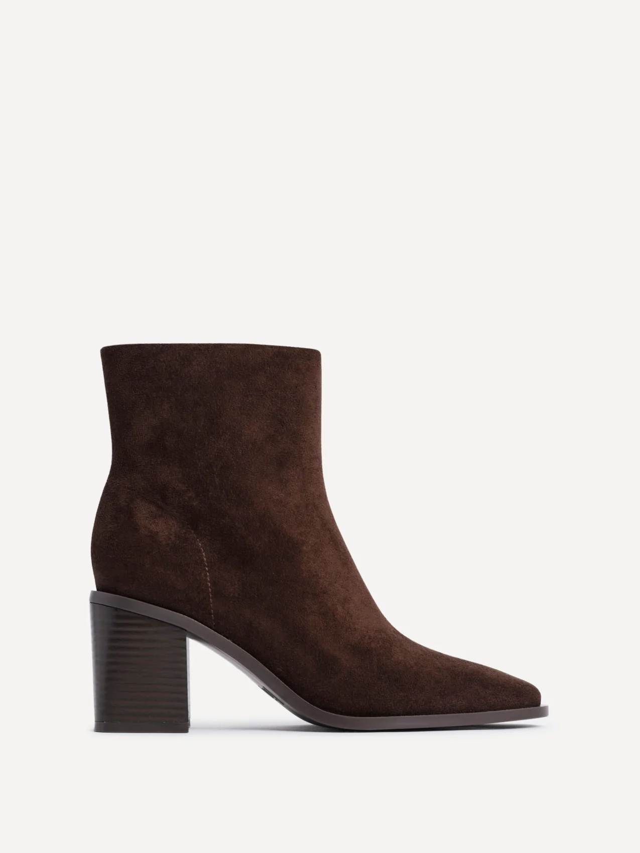 Orlando Brown Block Heeled Ankle Boots - Image 2