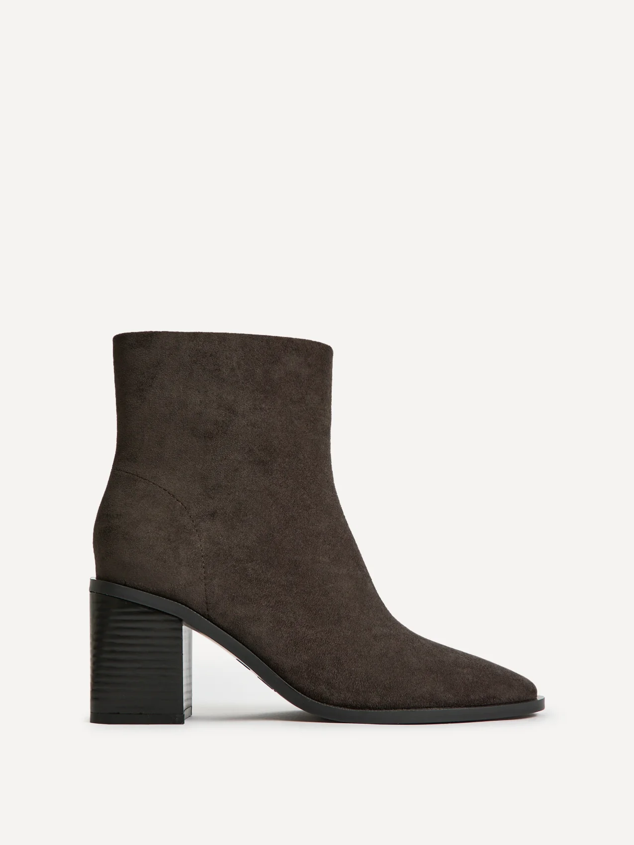 Orlando Grey Block Heeled Ankle Boots - Image 2