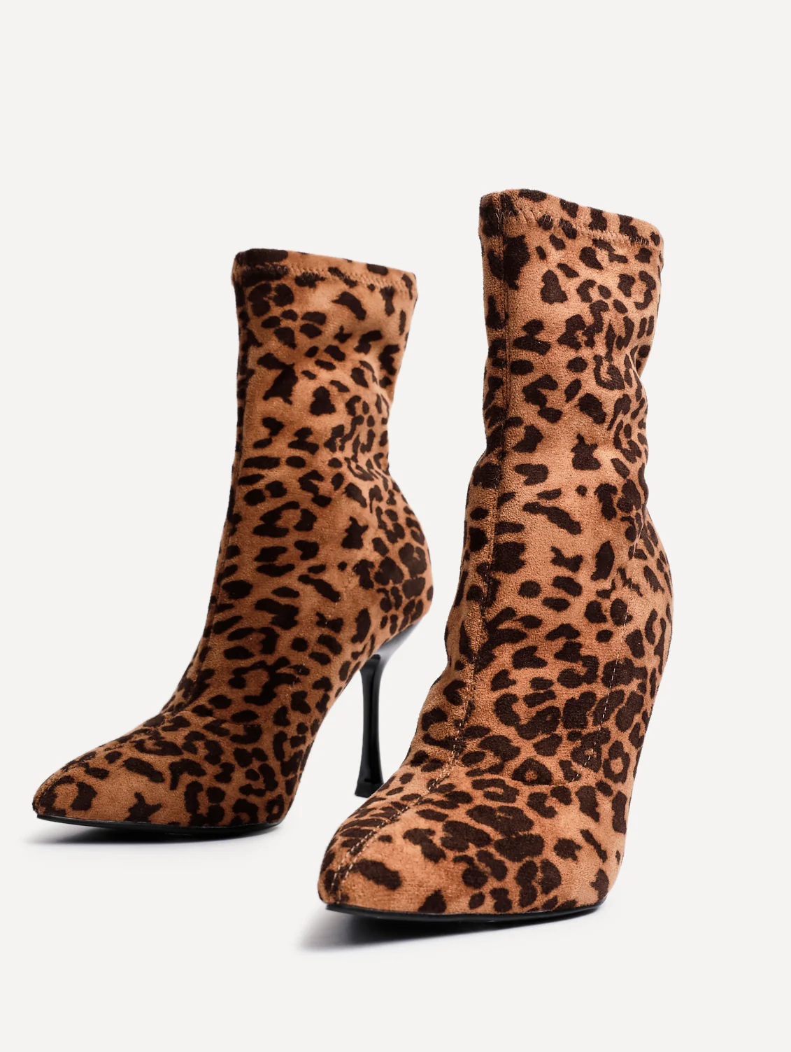 Pantha Leopard Sock Ankle Boots - Image 5