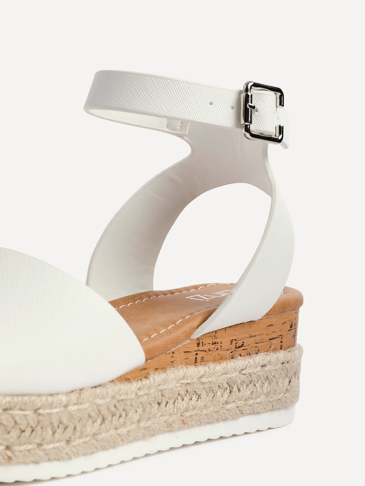 Paradise White Espadrille Flatform Sandals - Image 5