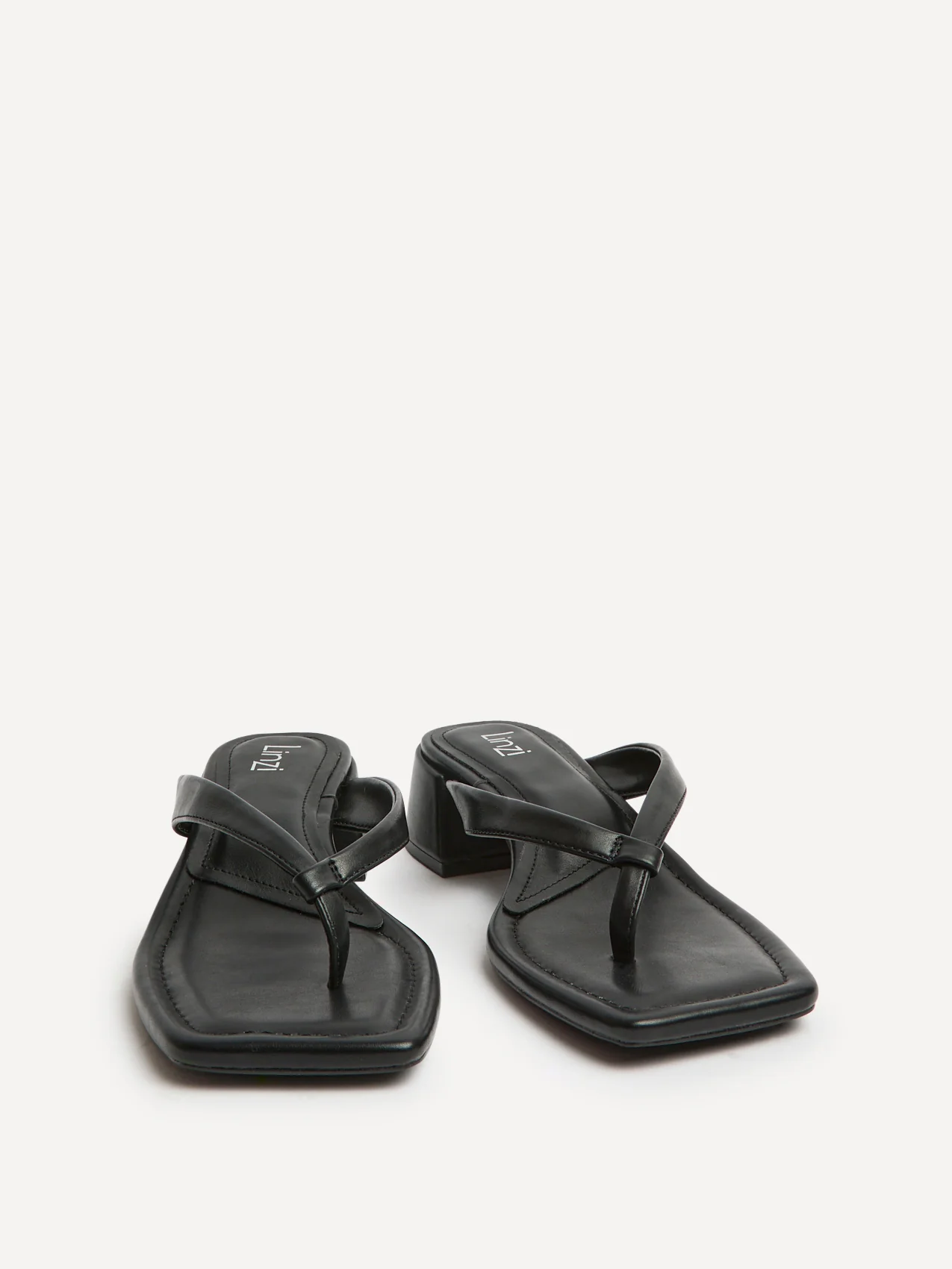 Phase Black Faux Leather Mule Heels - Image 3