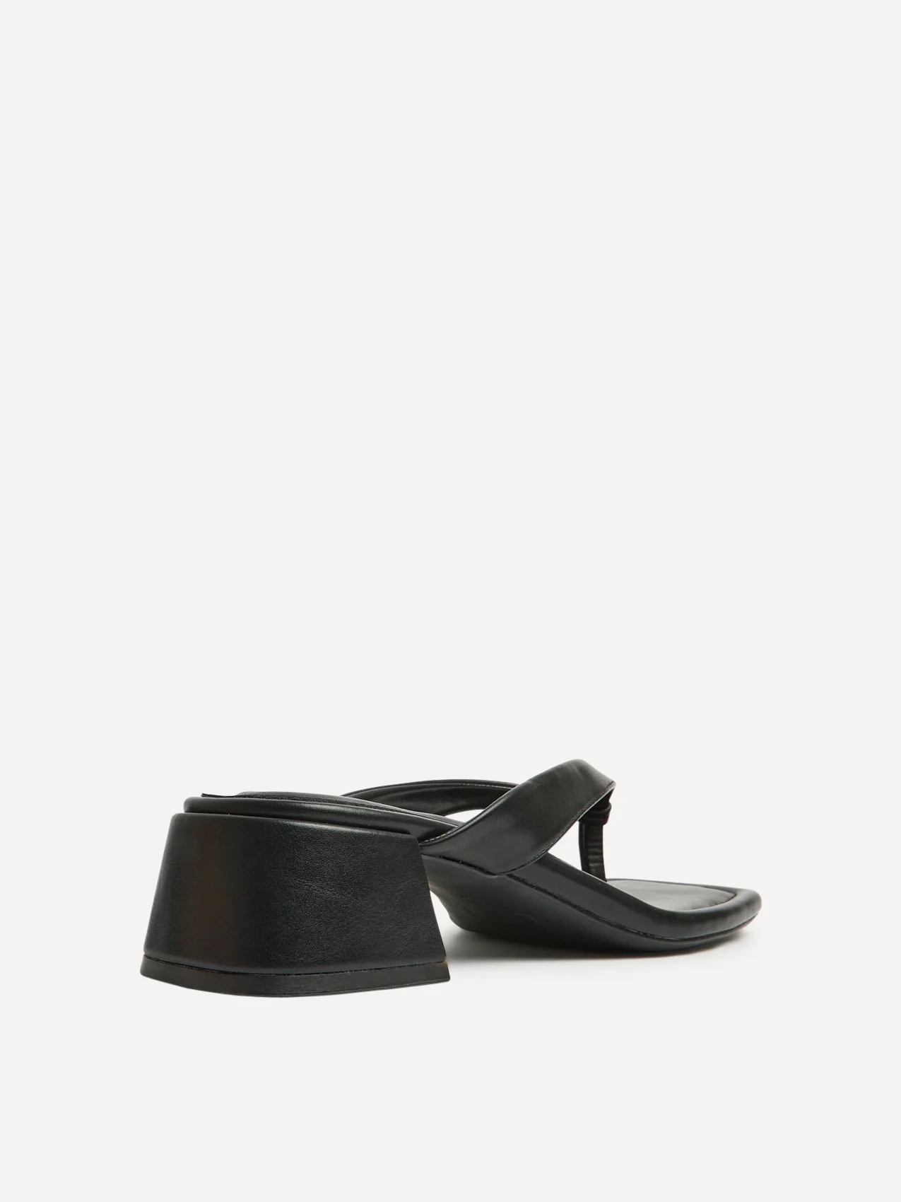 Phase Black Faux Leather Mule Heels - Image 5