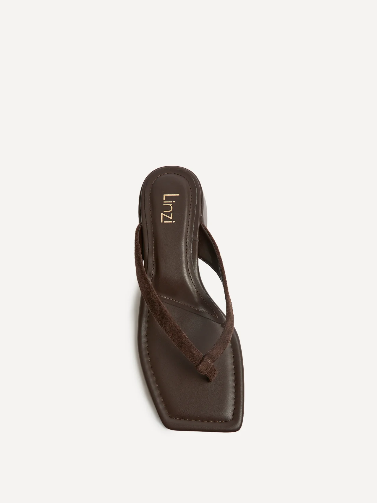 Phase Brown Faux Suede Mule Heels - Image 4