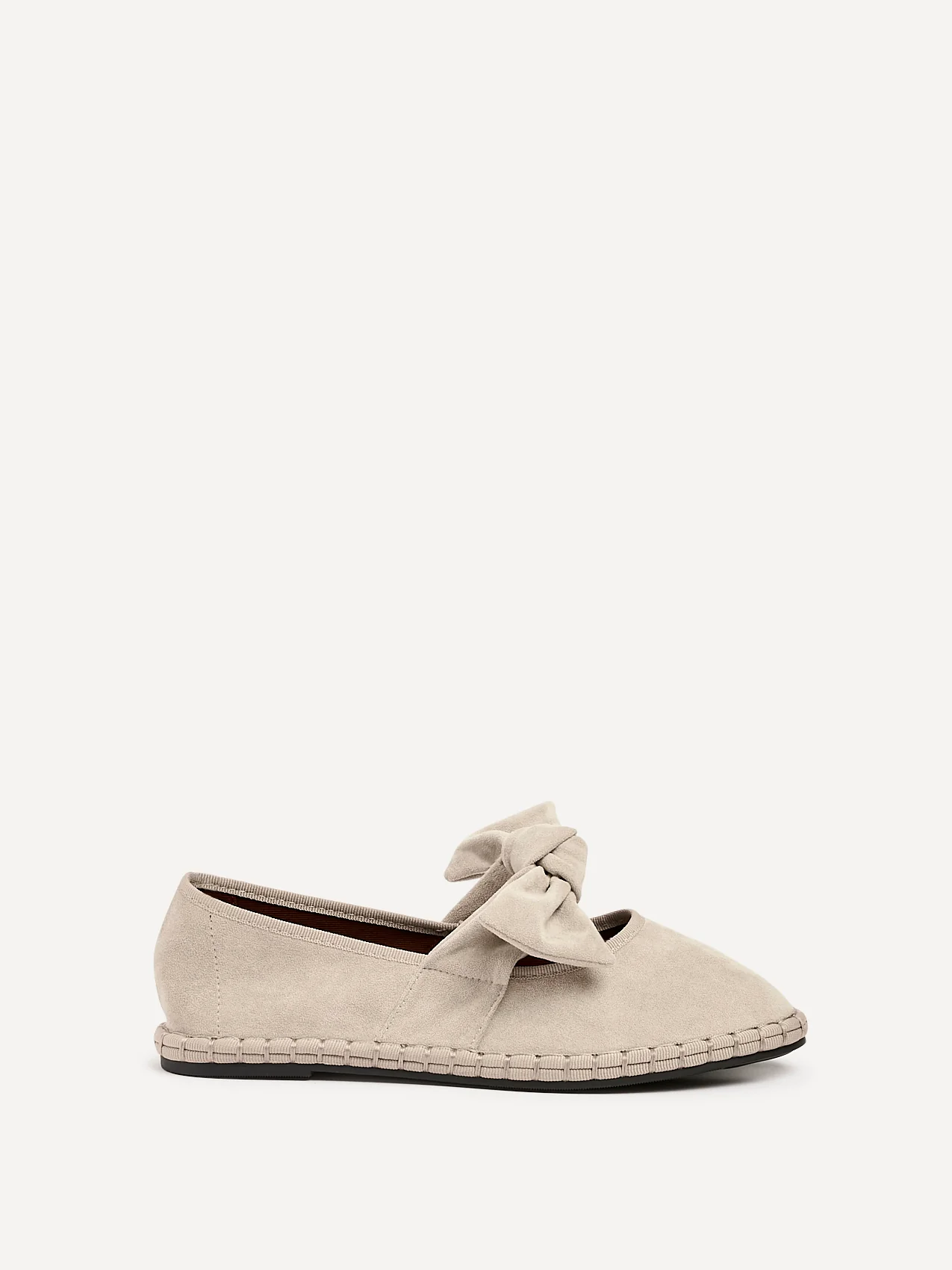 Pout Beige Faux Suede Pumps - Image 2