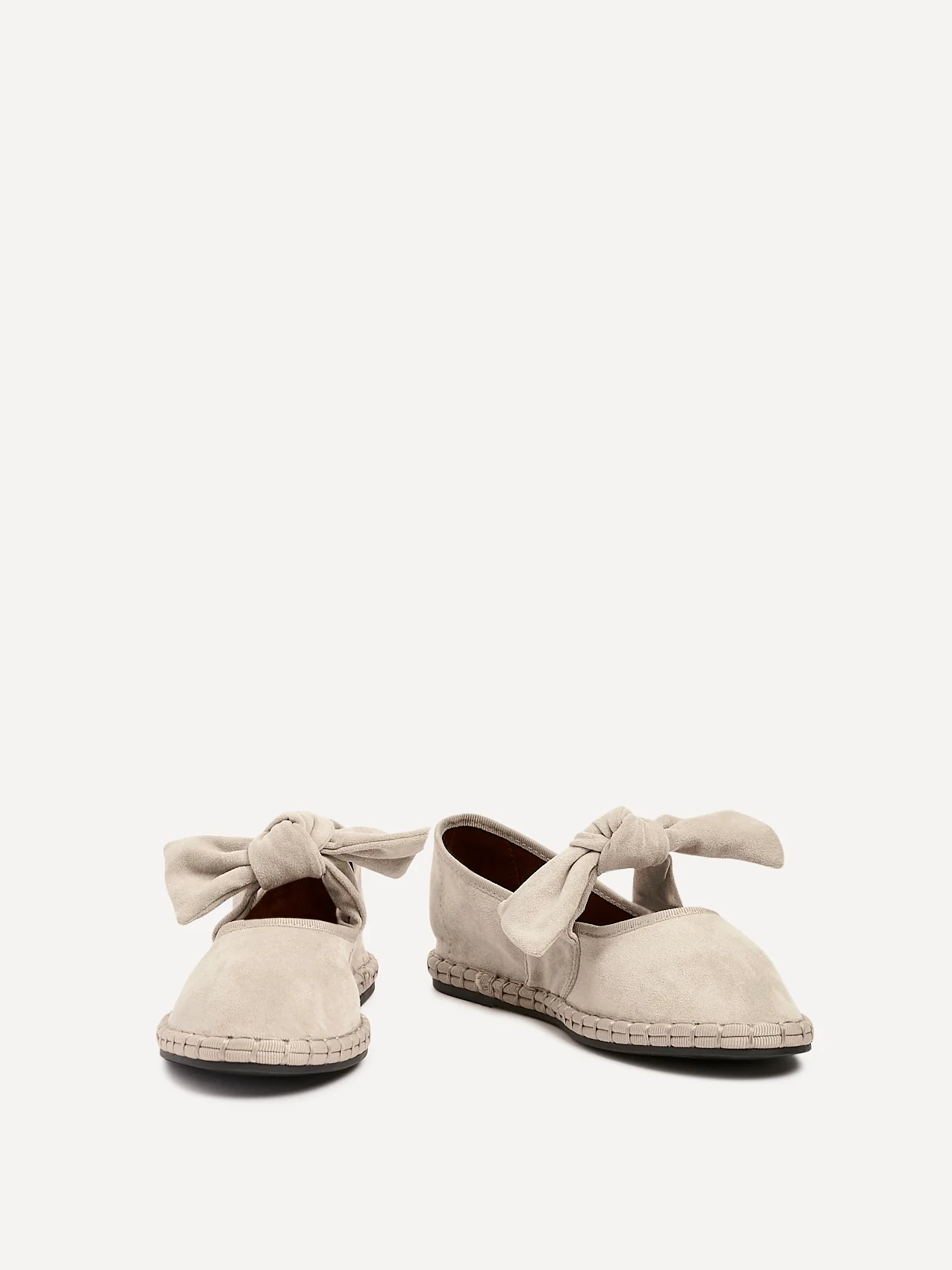Pout Beige Faux Suede Pumps - Image 3