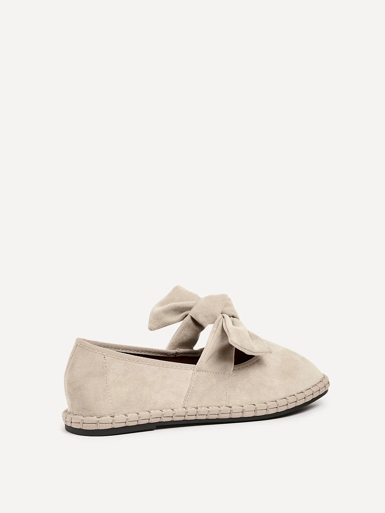 Pout Beige Faux Suede Pumps - Image 5