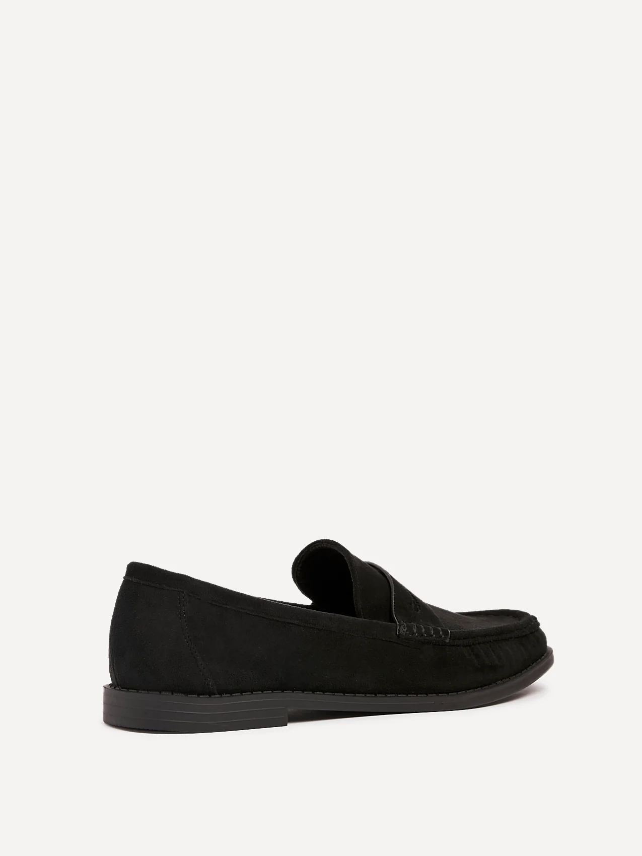 Precise Black Faux Suede Loafers - Image 5