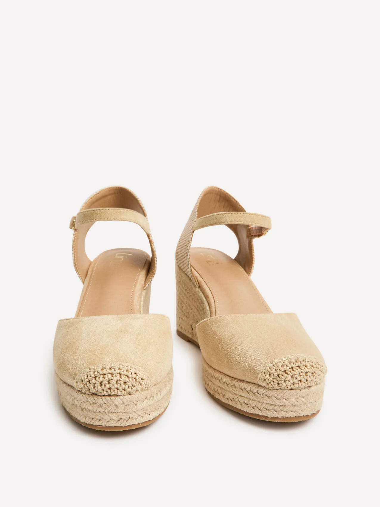 Present Beige Closed Toe Wedges - Image 3