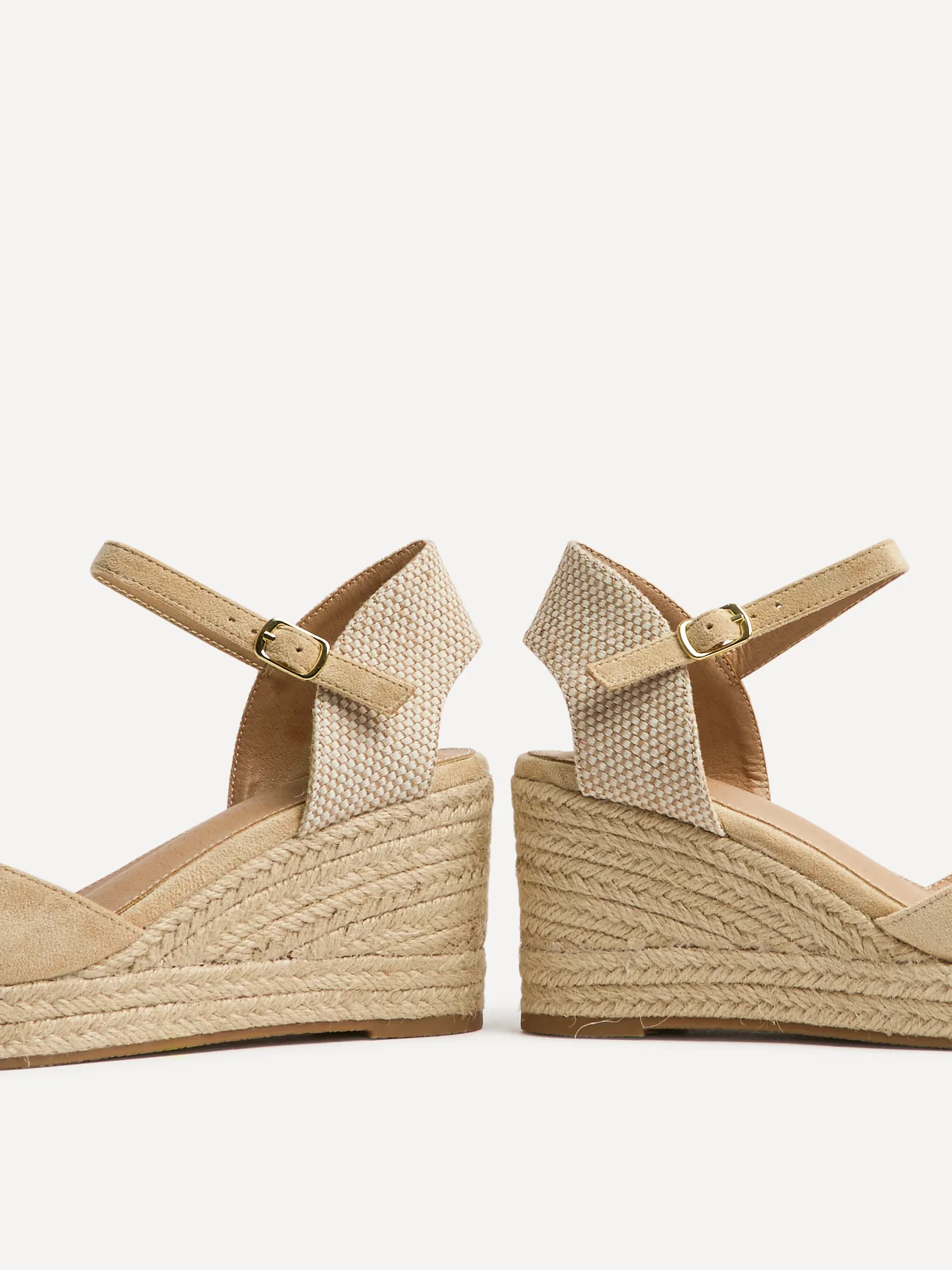 Present Beige Closed Toe Wedges - Image 5