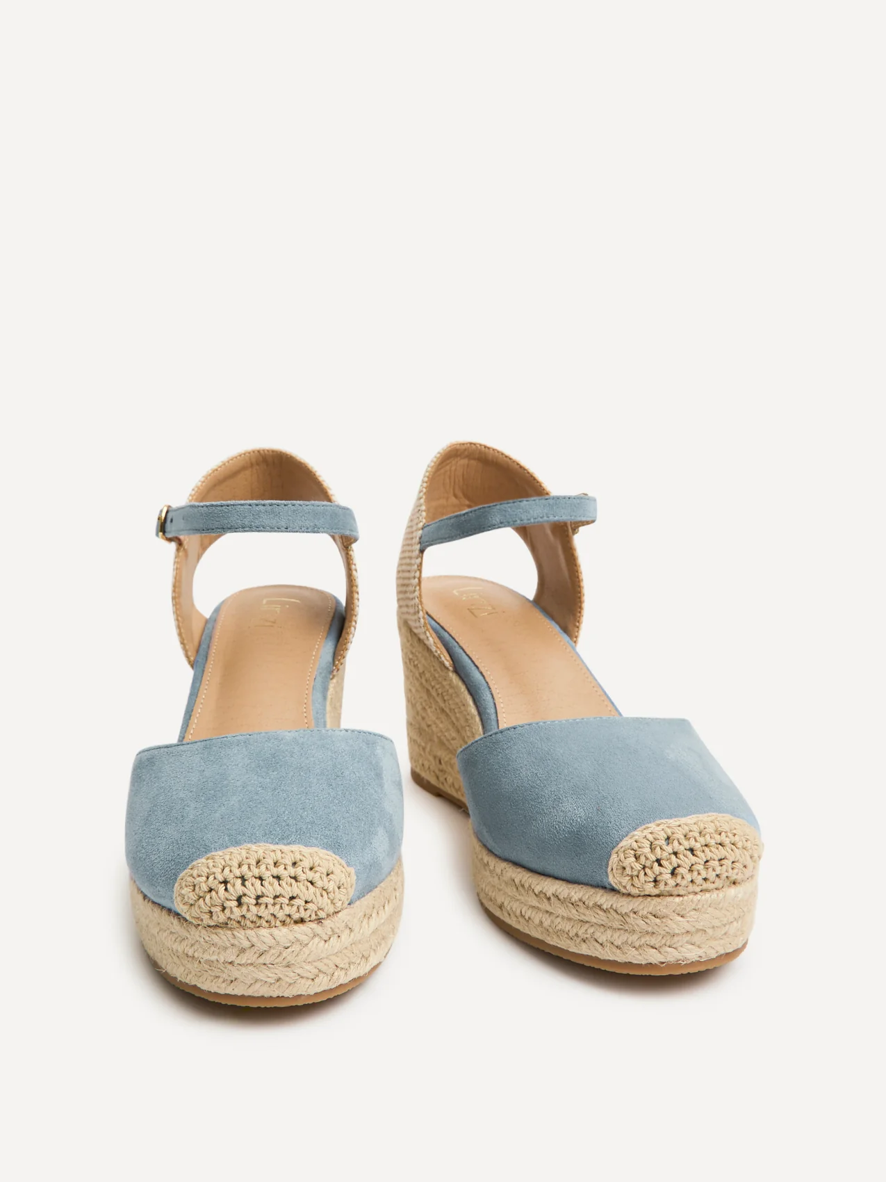Present Blue Closed Toe Wedges - Image 3
