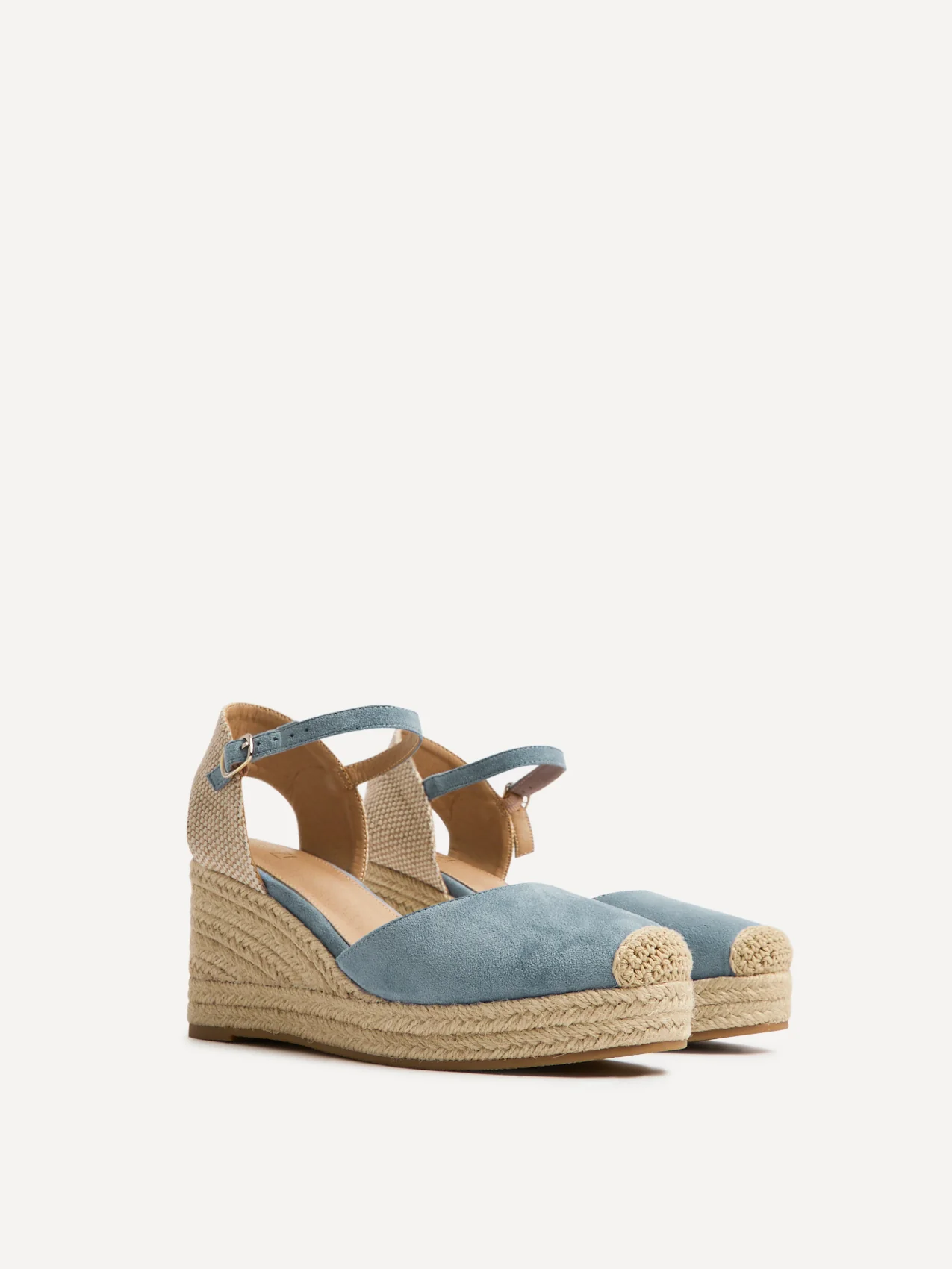 Present Blue Closed Toe Wedges - Image 5