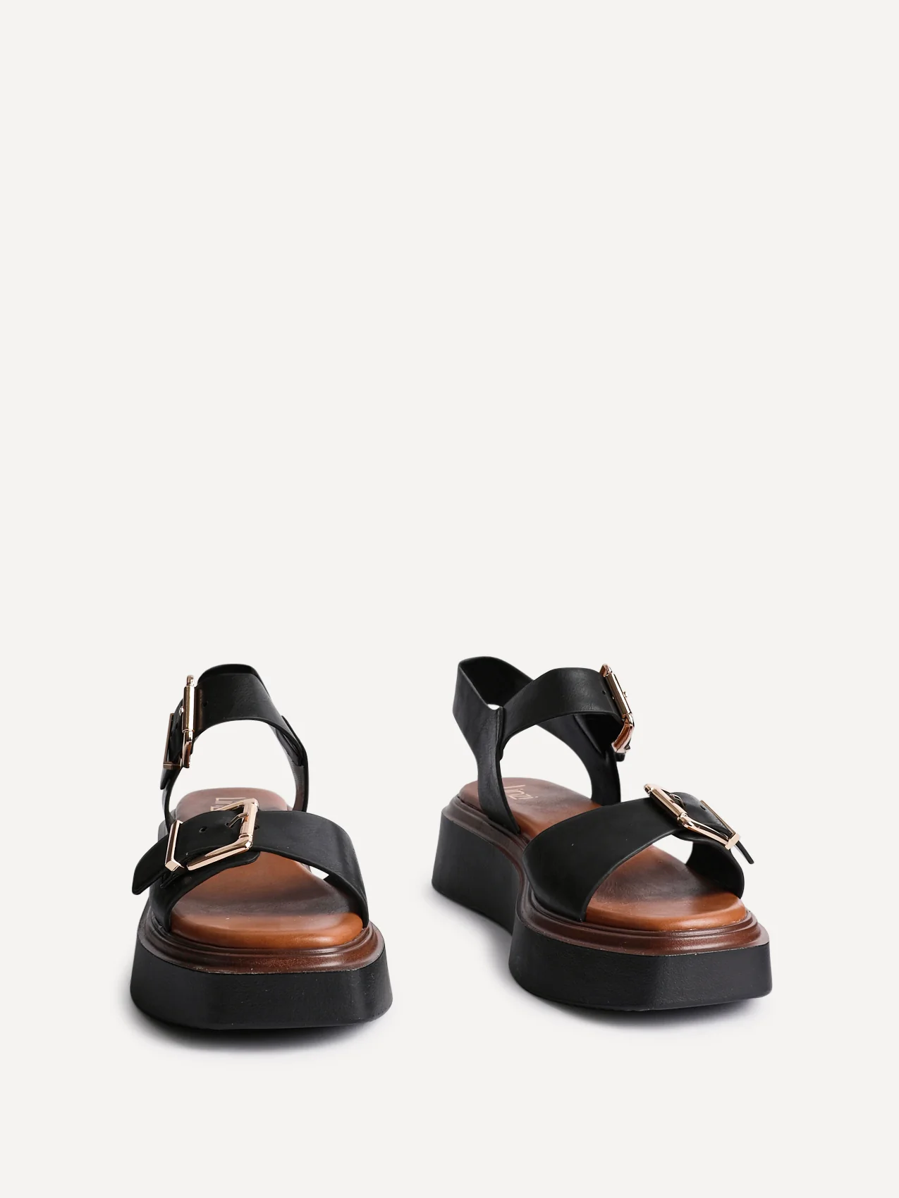 Preserve Black Flatform Sandals - Image 3