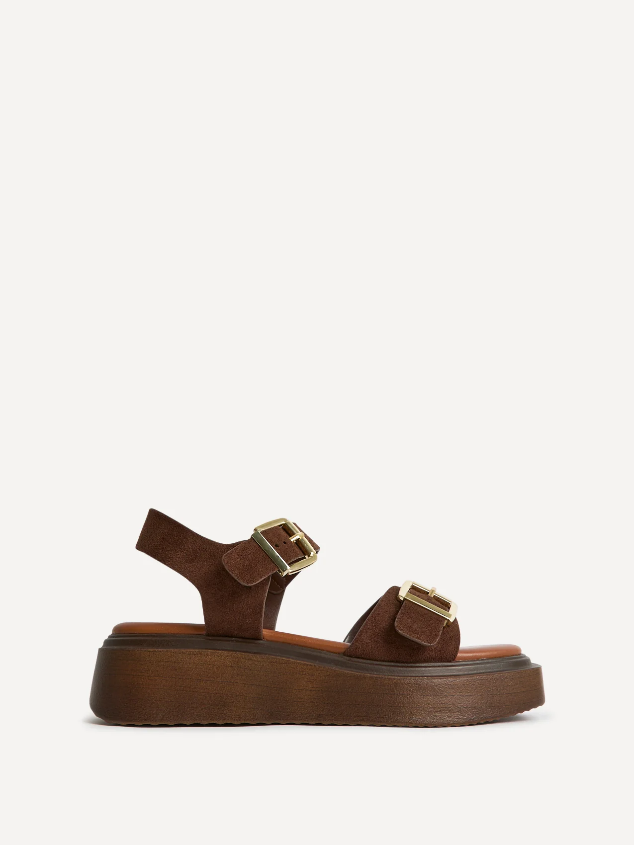 Preserve Brown Flatform Sandals - Image 2