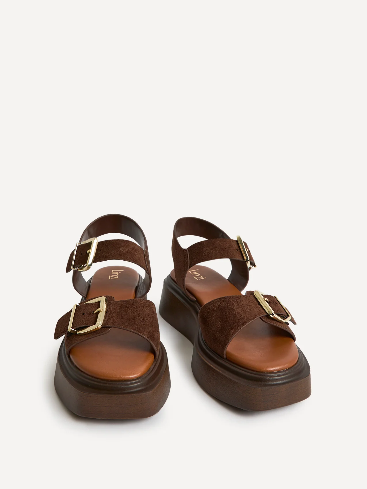 Preserve Brown Flatform Sandals - Image 3