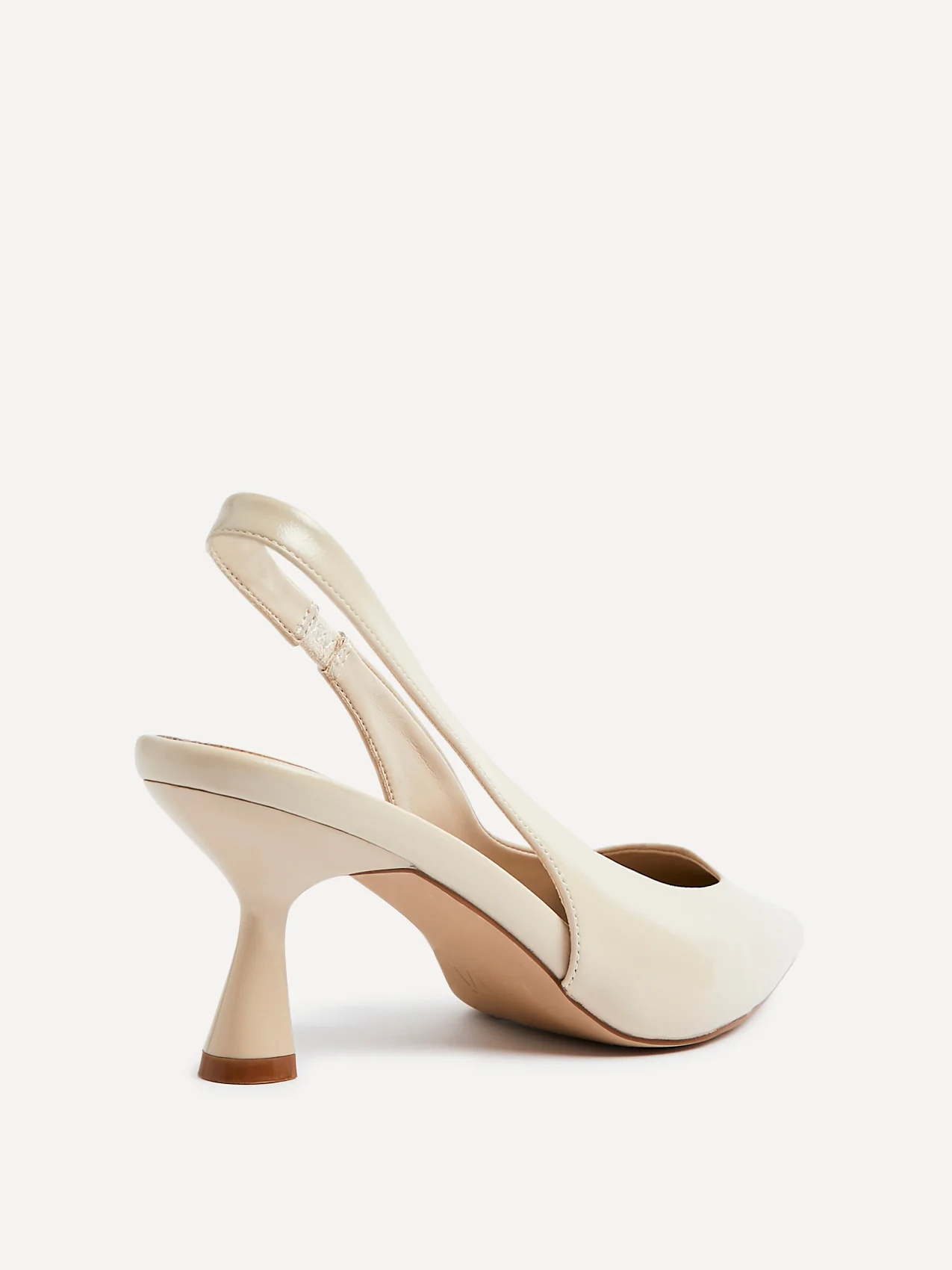 Presley Beige Faux Leather Court Heels - Image 5