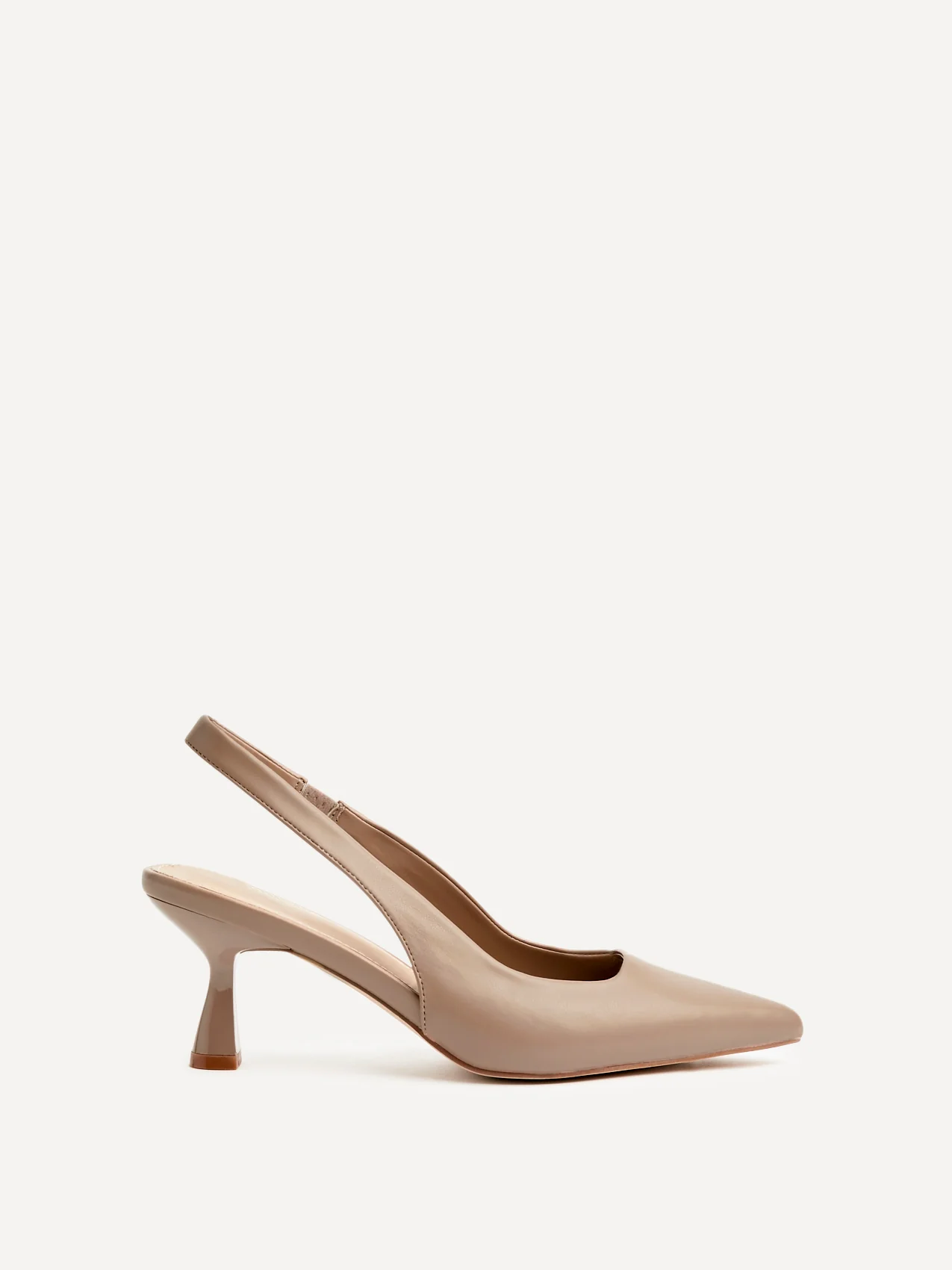 Presley Mocha Faux Leather Court Heels - Image 2