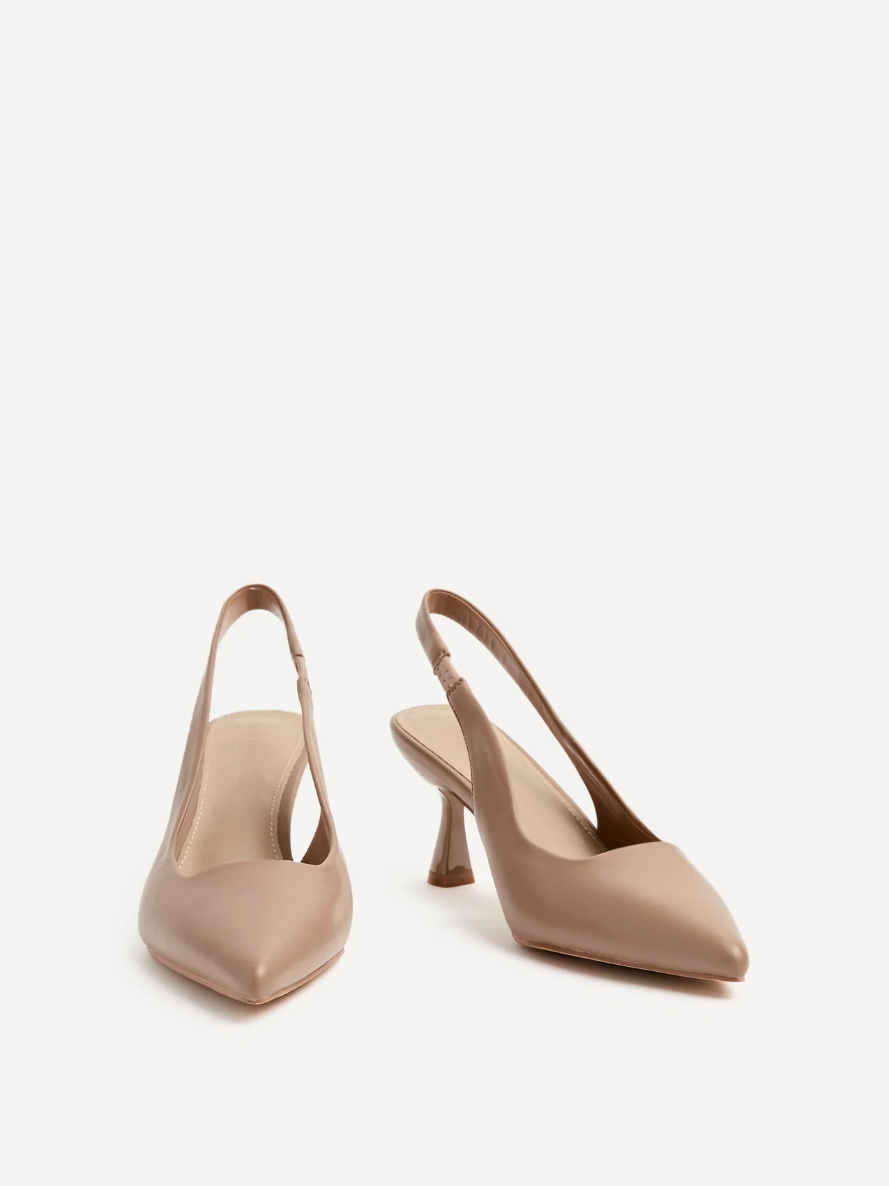 Presley Mocha Faux Leather Court Heels - Image 3
