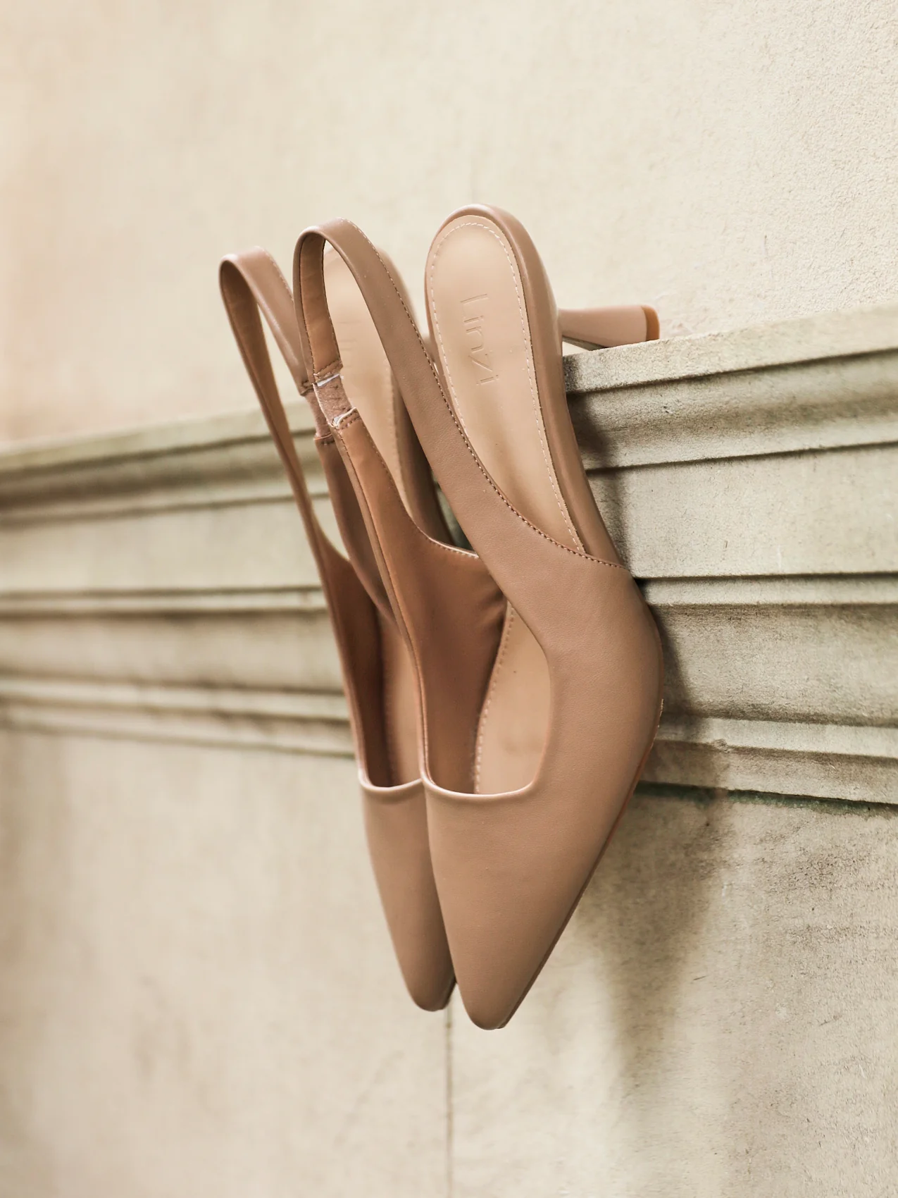 Presley Mocha Faux Leather Court Heels - Image 6
