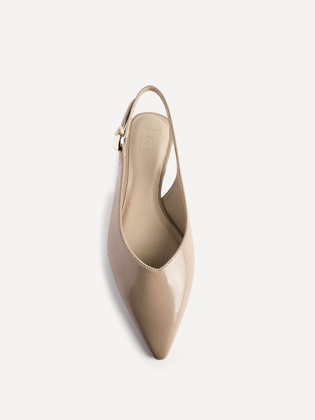 Profile Nude Faux Leather Ballet Flats - Image 4